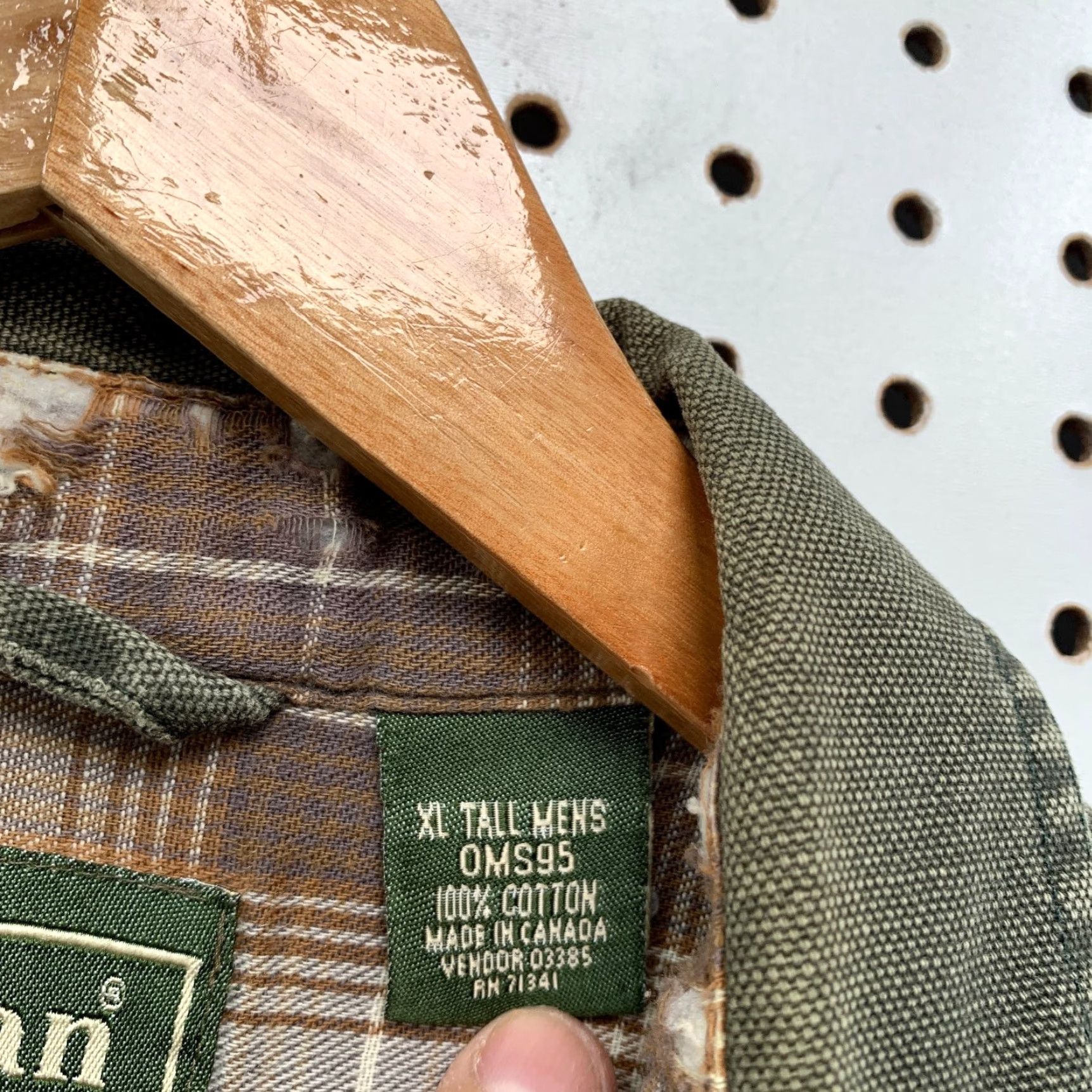 Vintage VINTAGE LL Bean Canvas Shirt Snap Jacket Mens XL Tall Green Flannel Lined XLT Outdoor Size US XL / EU 56 / 4 - 6 Thumbnail