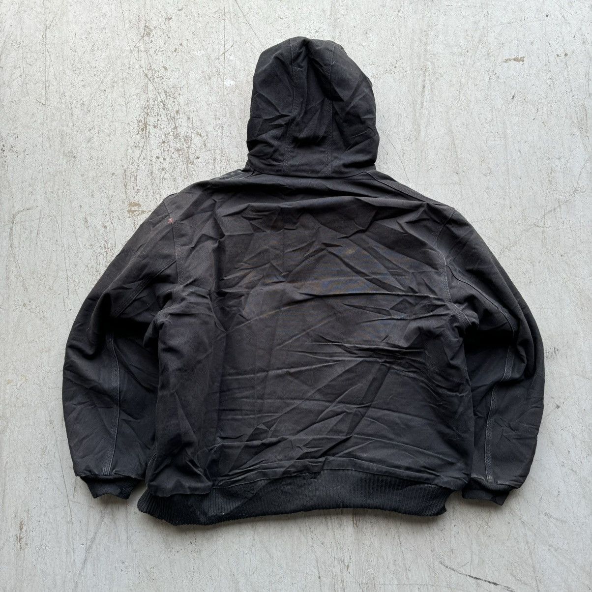 Carhartt × Vintage Carhartt 90’s Vintage J130 Jacket Faded Black Hooded Size US XXL / EU 58 / 5 - 5 Thumbnail
