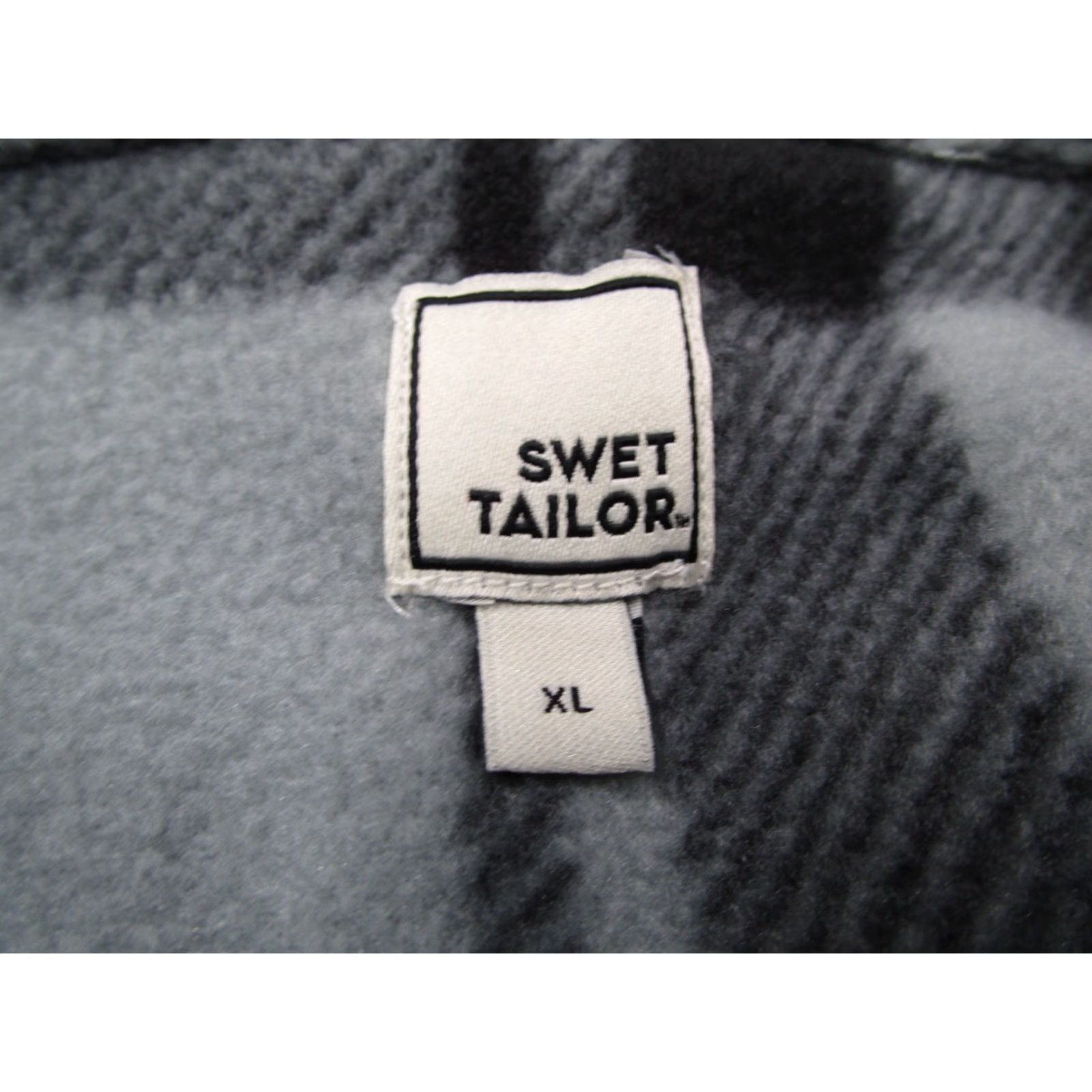 Vintage Swet Tailor Shirt Mens XL Gray Fleece Flannel Button Up Long Sleeve Travel Workwear Plaid Casual Size US XL / EU 56 / 4 - 4 Thumbnail