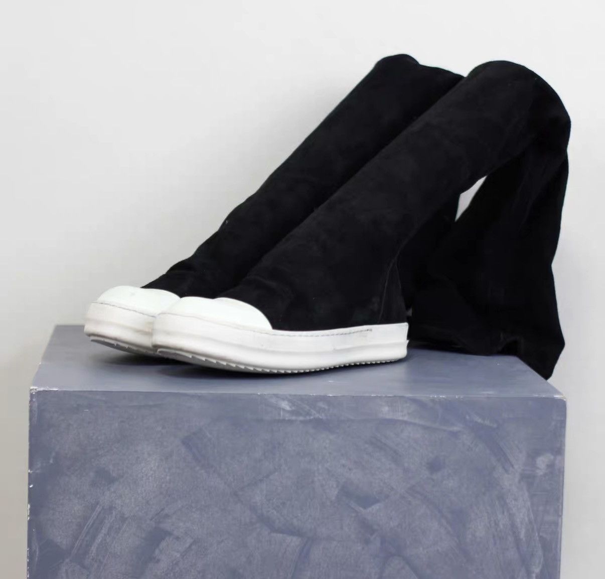 Rick Owens Rick Owens Mainline Suede Stretch "Goddess" Boots Size US 6 / IT 36 - 1 Thumbnail