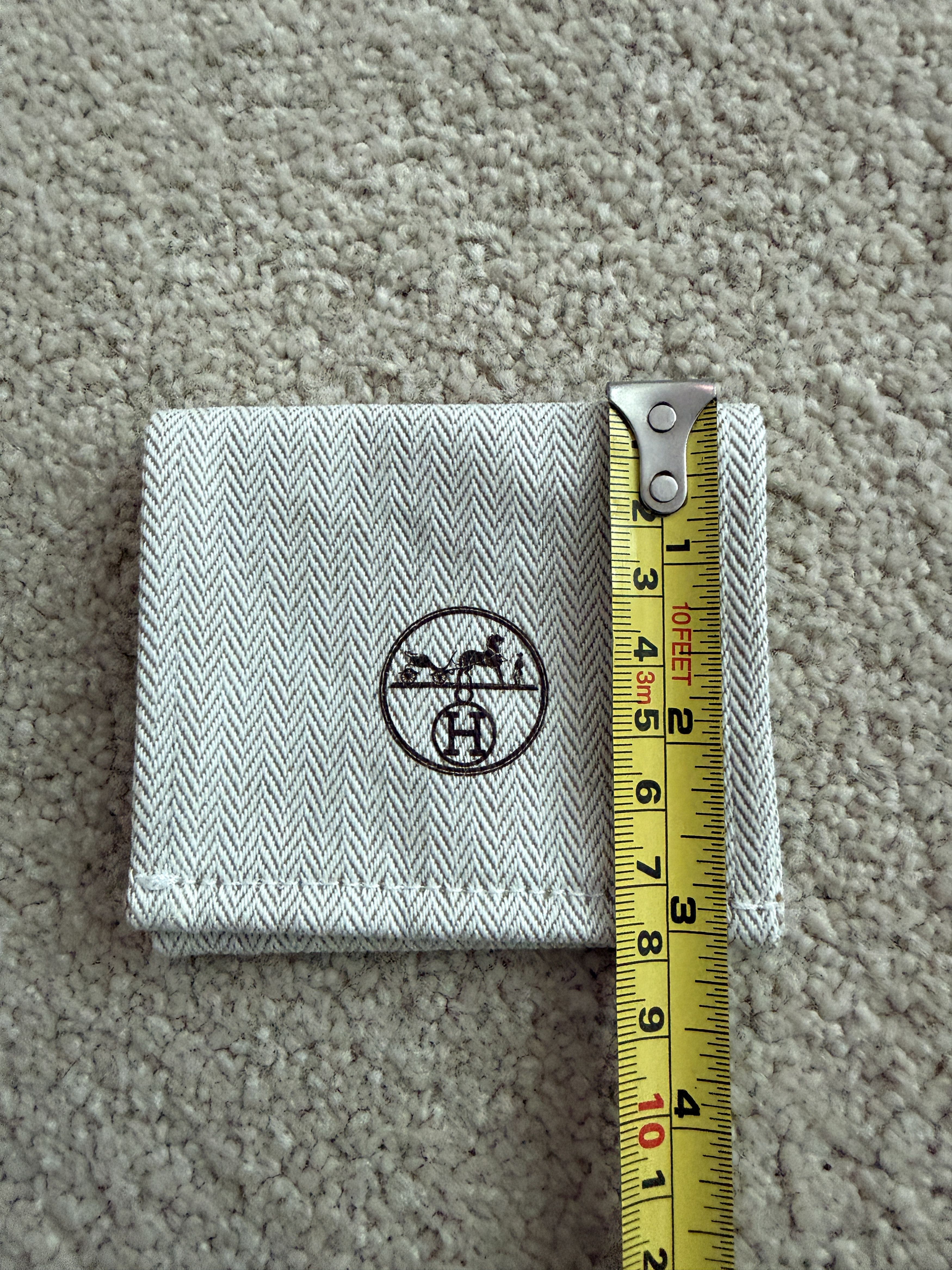 Hermes Authentic Hermes Jewelry Tweed Drawstring Storage Dust Bag Size ONE SIZE - 4 Thumbnail