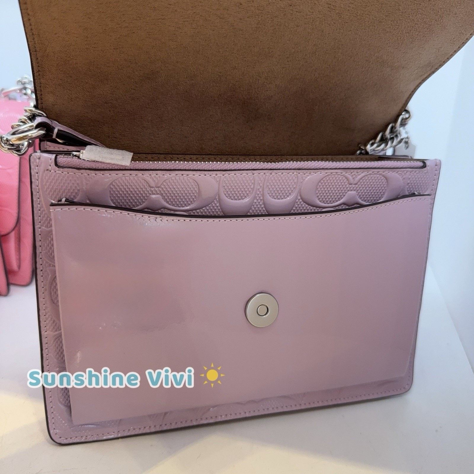 Coach NWT Coach Klare Crossbody Bag Leather CDA97 SV/LIGHT VIOLET Size ONE SIZE - 5 Thumbnail