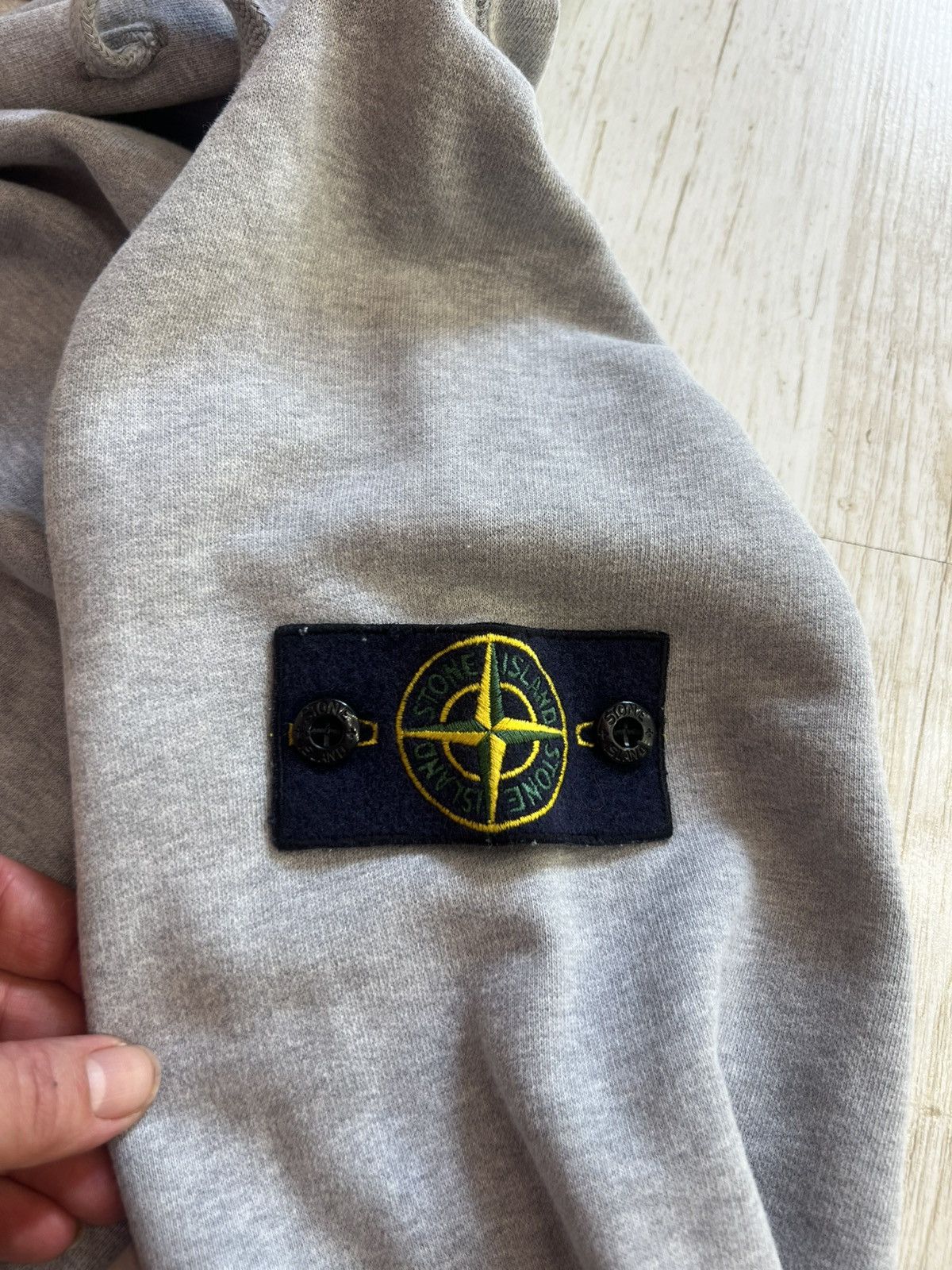 Stone Island Stone Island Grey Hoodie Size M Compass Patch Size US M / EU 48-50 / 2 - 8 Thumbnail