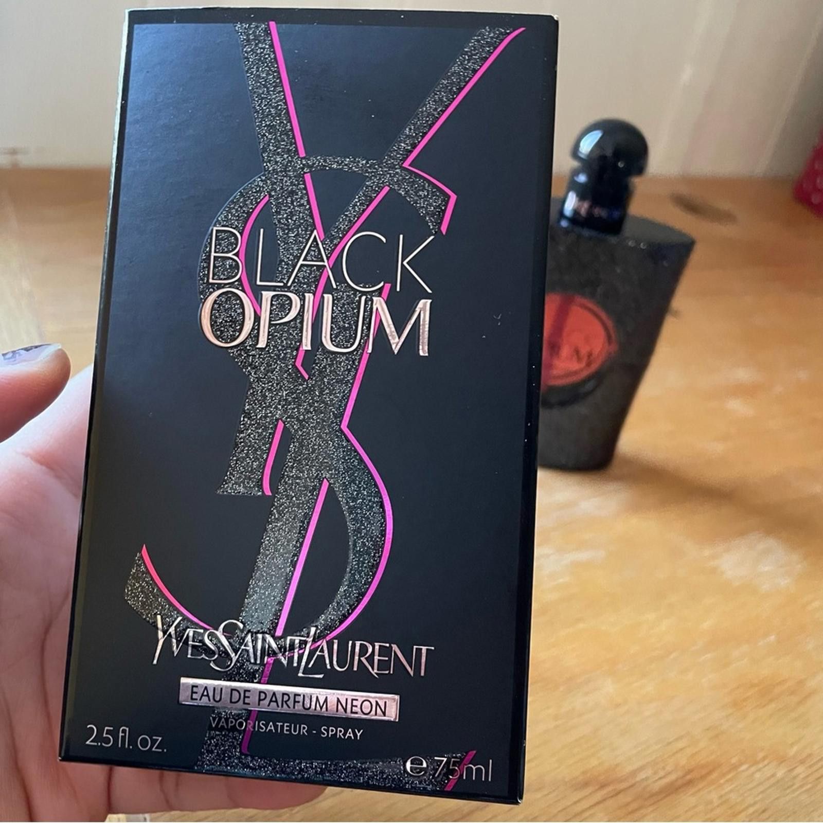 Yves Saint Laurent NIB Discontinued YSL BLACK OPIUM EAU DE PARFUM NEON 2.5fl oz Size ONE SIZE - 11 Thumbnail