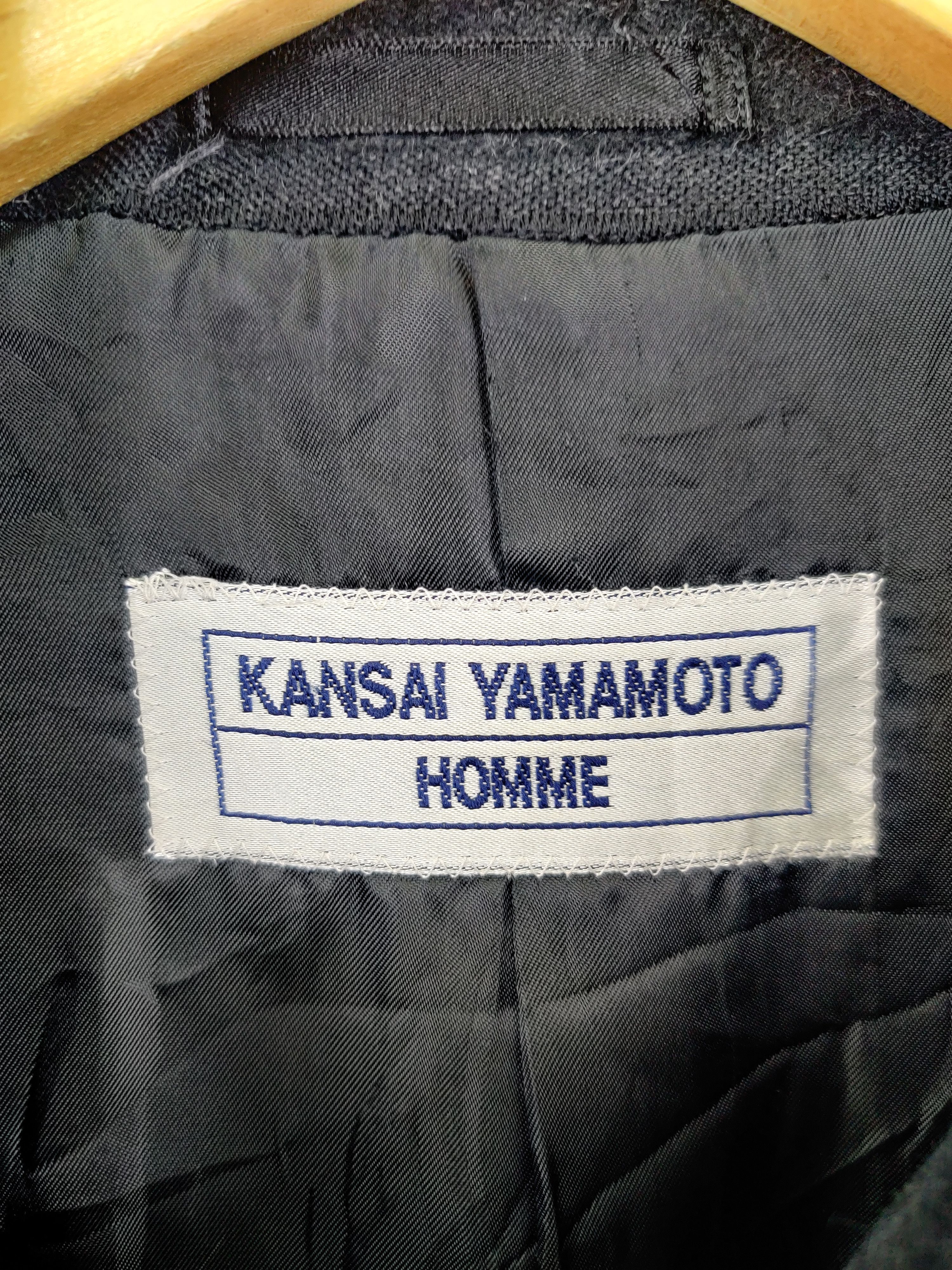 Kansai Yamamoto Vintage Kansai Yamamoto Homme Wool Single Breasted Coat Size US L / EU 52-54 / 3 - 10 Thumbnail