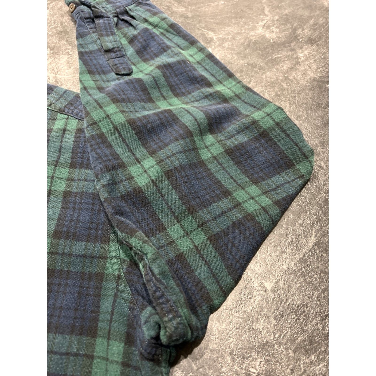 Vintage VINTAGE L.L. Bean Men's Flannel Shirt Casual Big & Tall XLT Long Sleeve Blue Green Scotch Plaid Size US XL / EU 56 / 4 - 2 Thumbnail