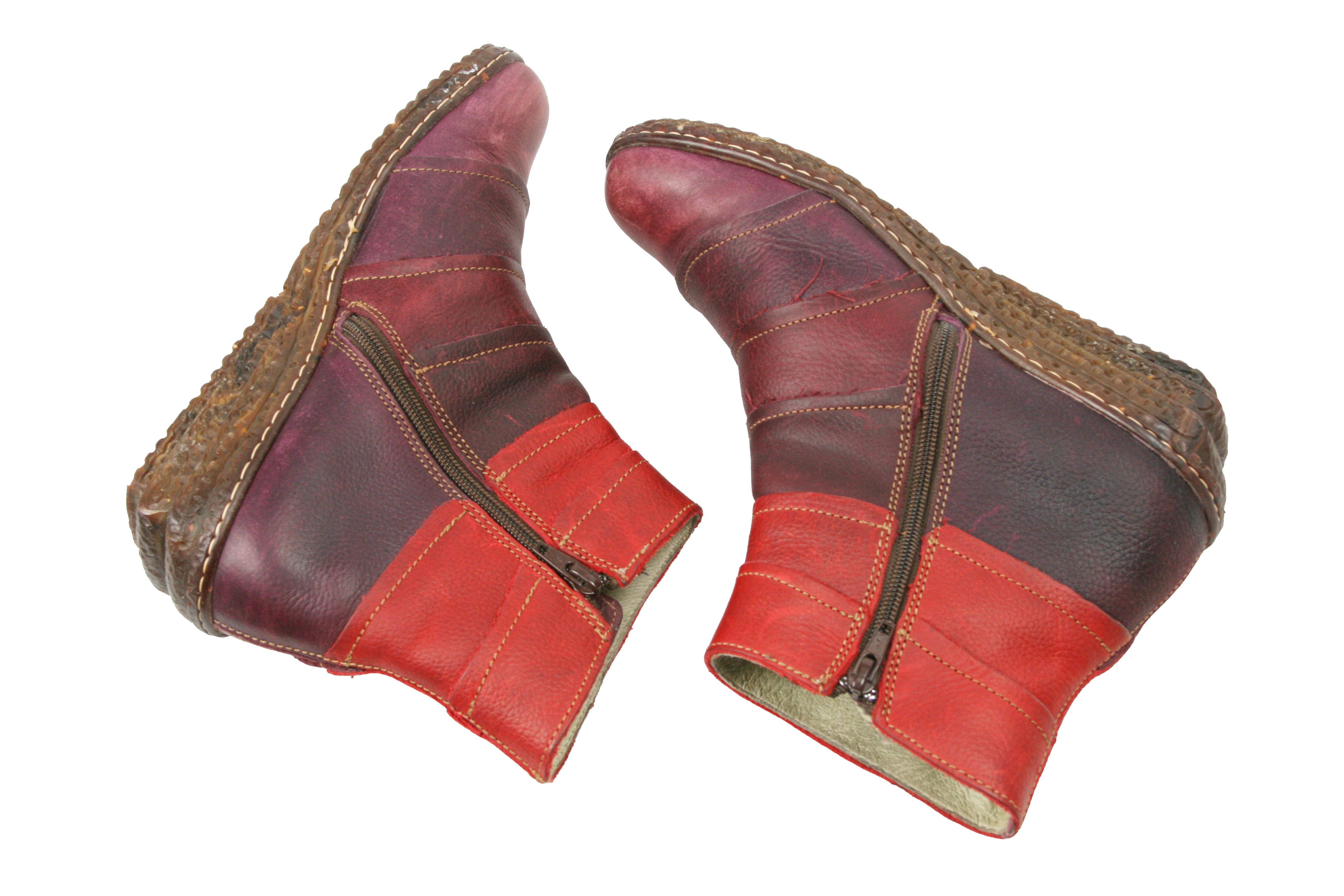 Japanese Brand El Naturalista 00S Goblin Multilayered Leather Y2K Boots Size US 9 / IT 39 - 8 Thumbnail