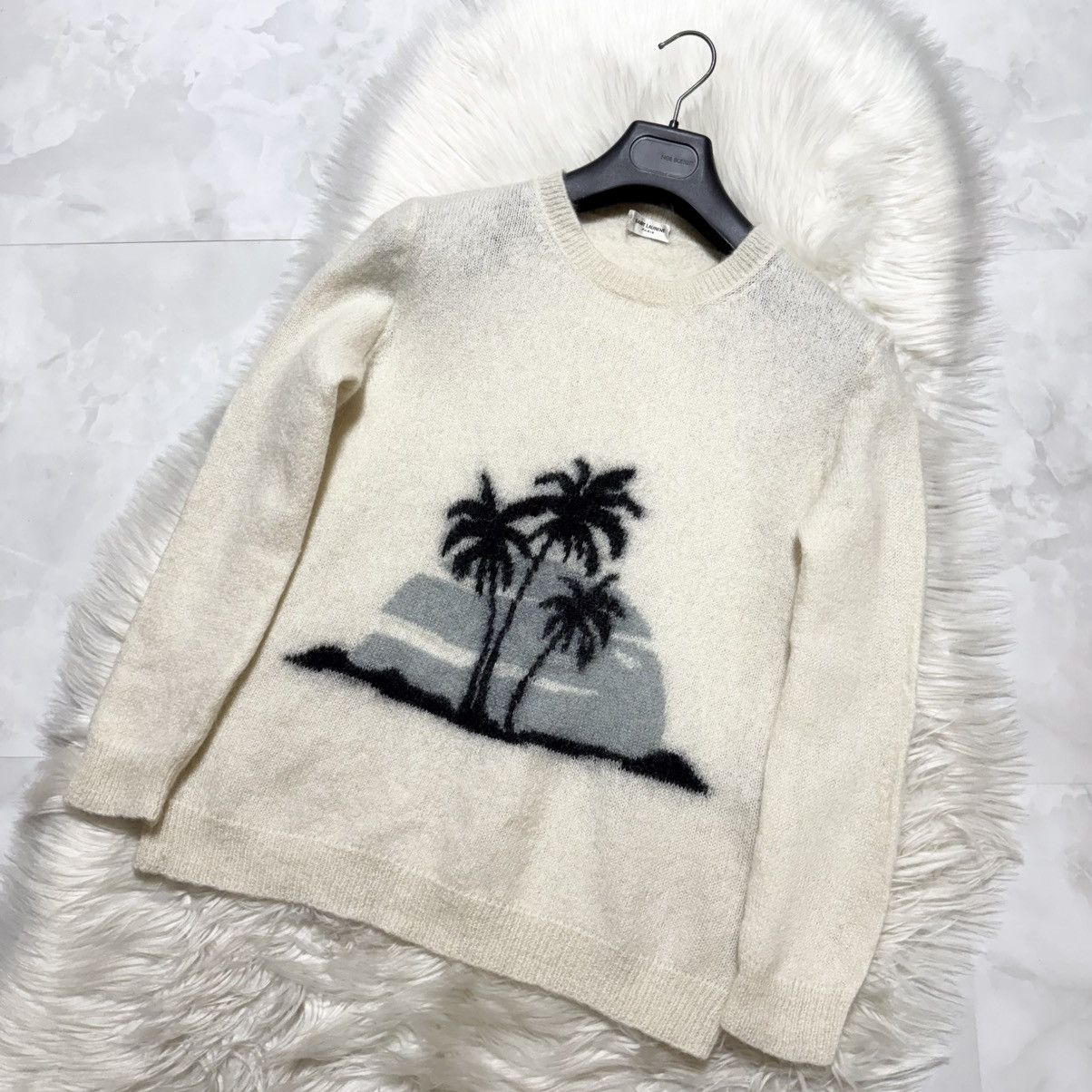 Saint Laurent Paris Saint Laurent Paris Sunset Beach Mohair Sweater Size US XL / EU 56 / 4 - 8 Thumbnail
