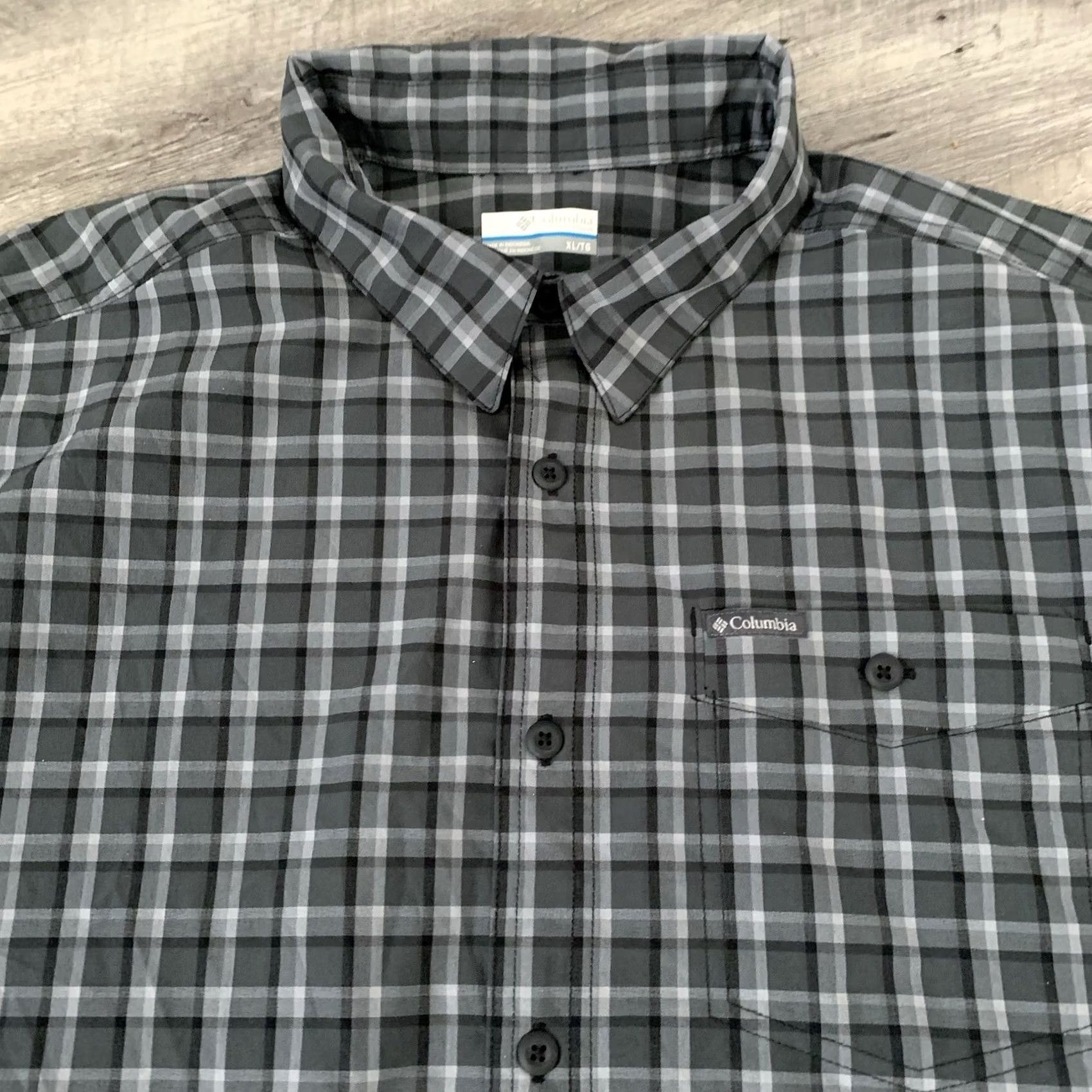 Vintage Columbia Performance Shirt Mens XL Gray Outdoor Hiking Lightweight Pocket Check Size US XL / EU 56 / 4 - 6 Thumbnail