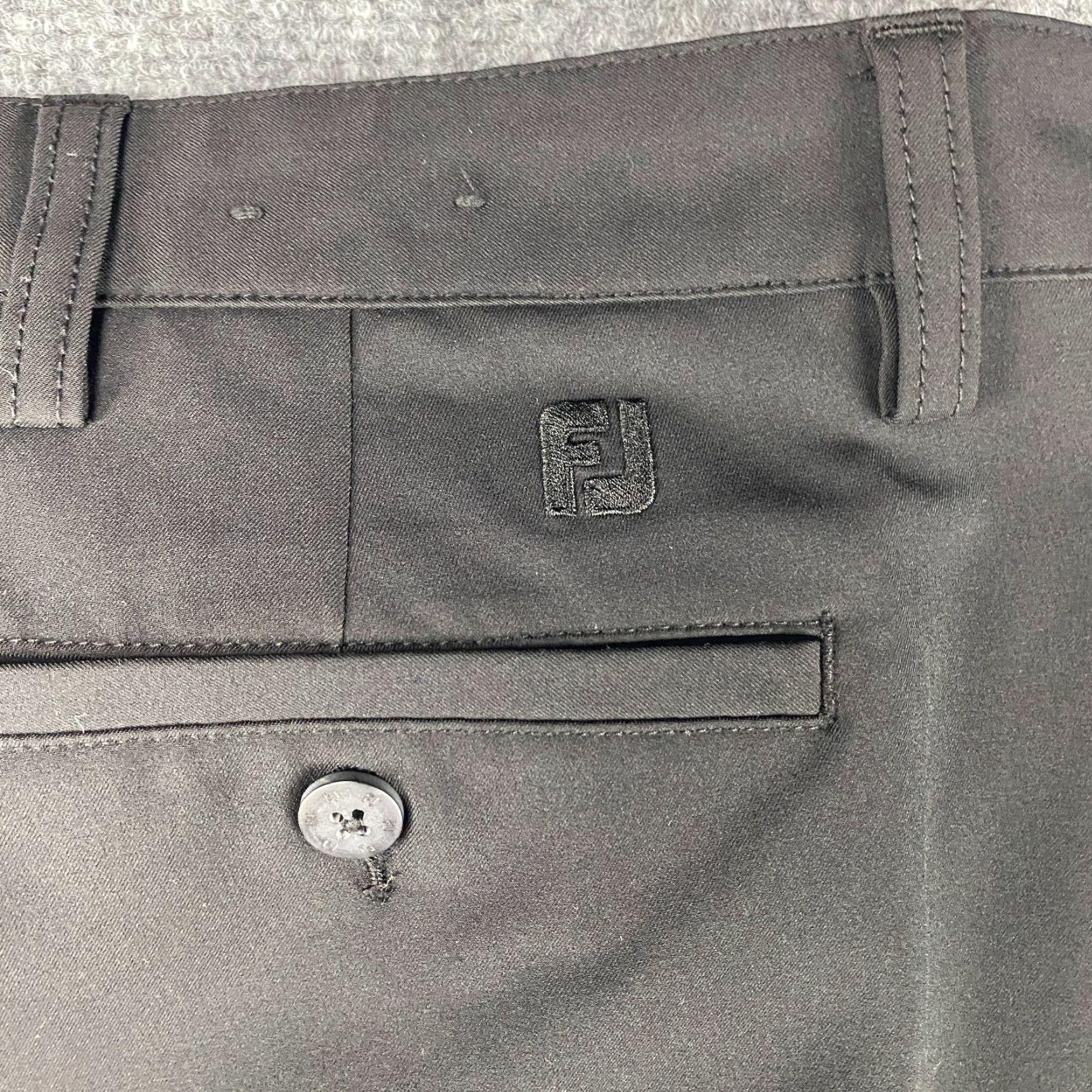 Footjoy FootJoy Pants Mens 36 x 32 Black Chino Golf Performance Stretch Flat Front Regular Straight Modern Boys Mens Womens Size US 36 / EU 52 - 6 Thumbnail