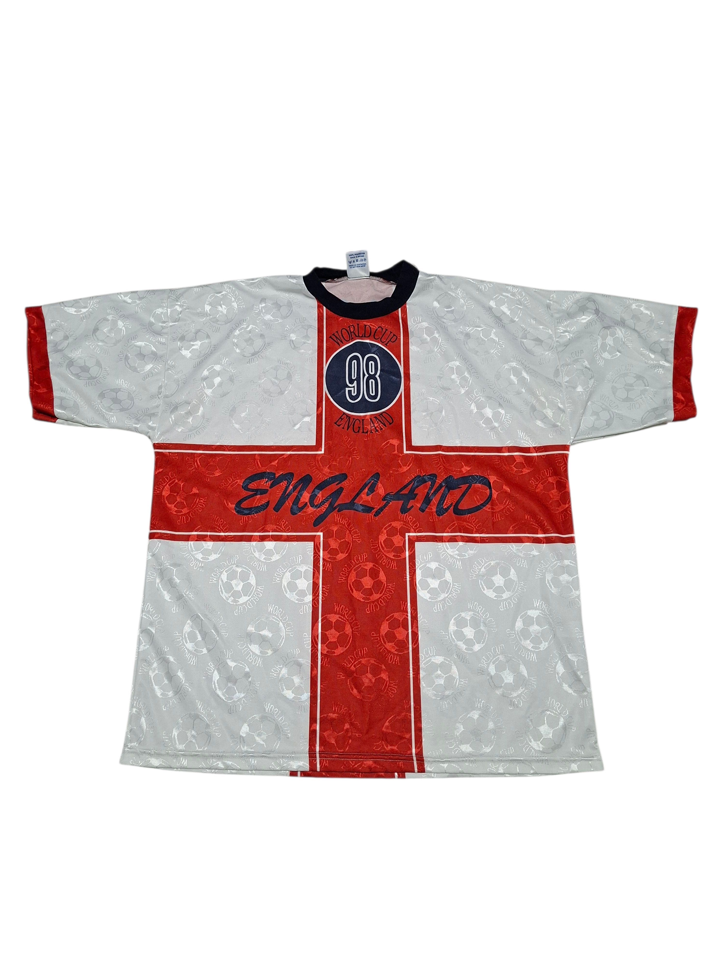 Other ENGLAND VINTAGE 1998 FIFA WORLD CUP TEE SOCCER JERSEY Size US XL / EU 56 / 4 - 1 Thumbnail