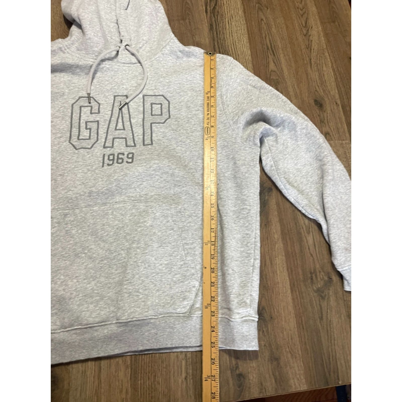Gap Gap Hoodie Womens Large Gray Long Sleeve Pullover Logo Sweatshirt Size L / US 10 / IT 46 - 7 Thumbnail