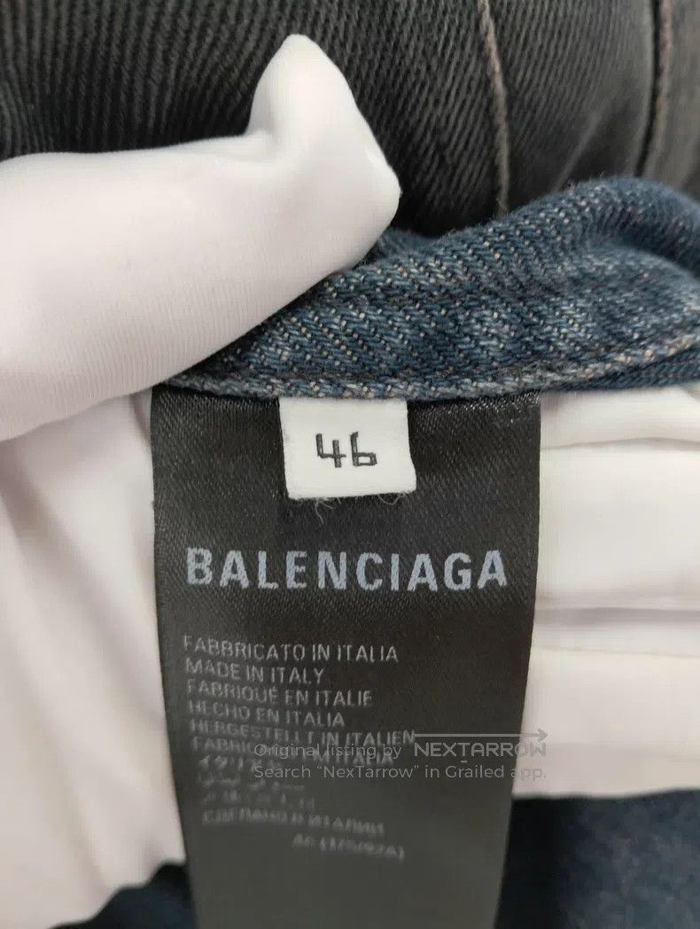 Balenciaga Balenciaga Black washed denim cotton coat Size US S / EU 44-46 / 1 - 6 Thumbnail