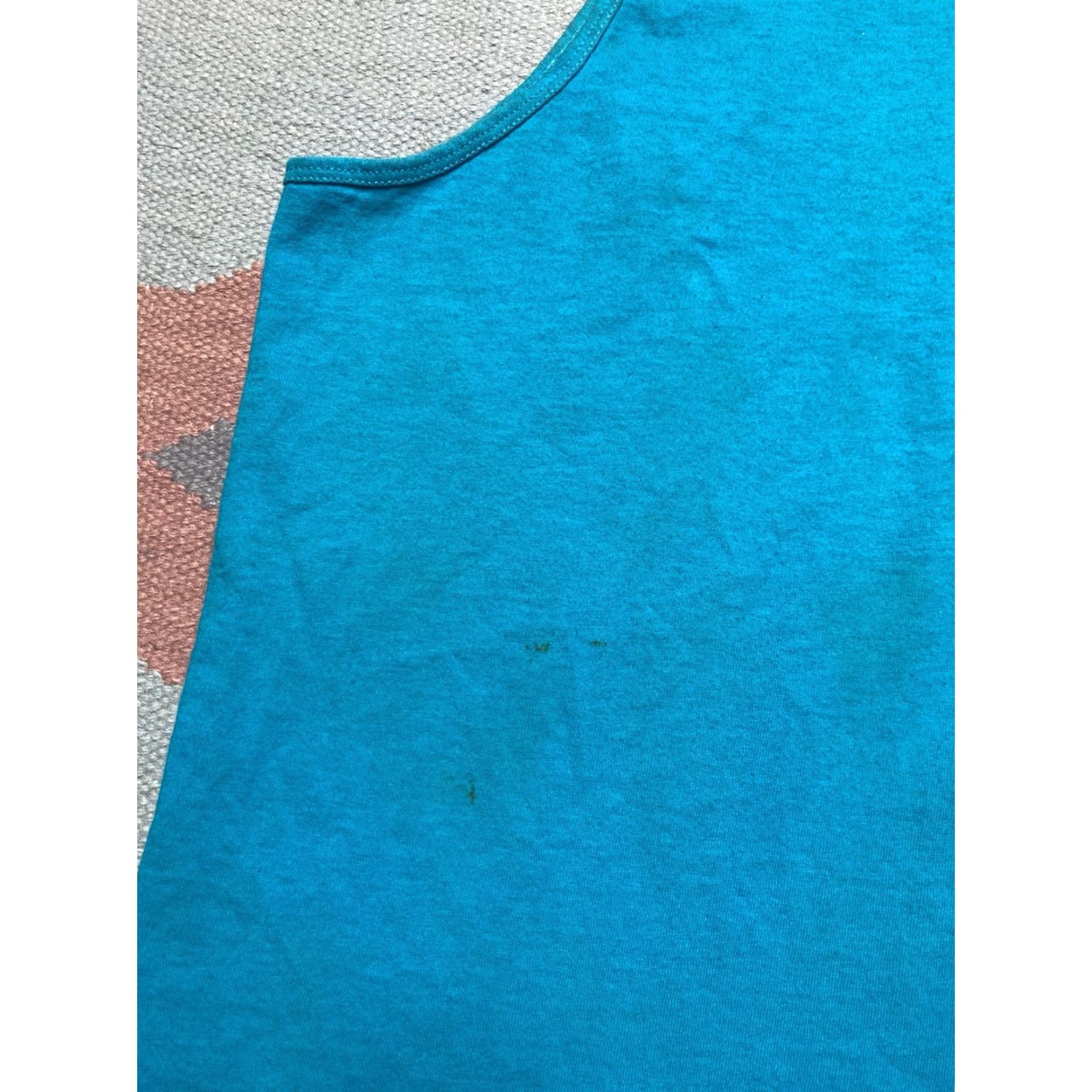 Fruit Of The Loom VINTAGE 90s Fruit of the Loom Tank Top Sleeveless T-Shirt Grunge Beach XL Blue Mens Clothing Size US XL / EU 56 / 4 - 2 Thumbnail