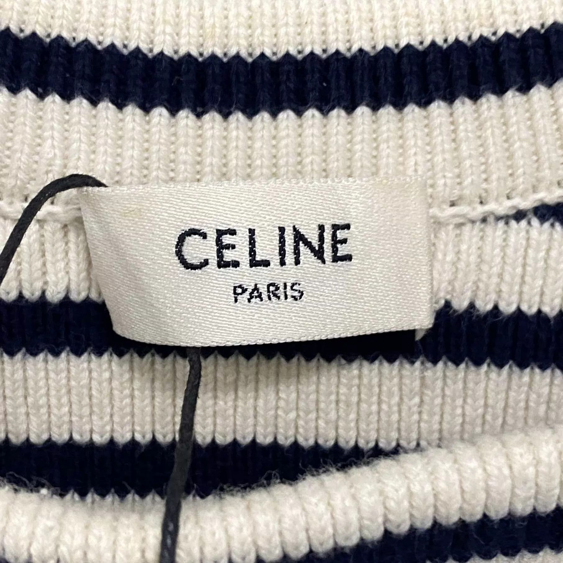 Celine Celine Striped Gold Buttons Sweater, Size M Size M / US 6-8 / IT 42-44 - 5 Thumbnail