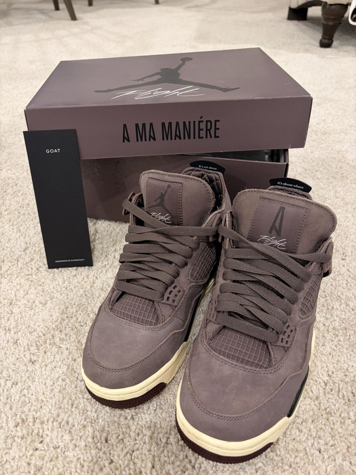 A Ma Maniere × Jordan Brand A Ma Maniére x Air Jordan 4 Retro “Violet Ore” Size US 6.5 / EU 39-40 - 1 Thumbnail
