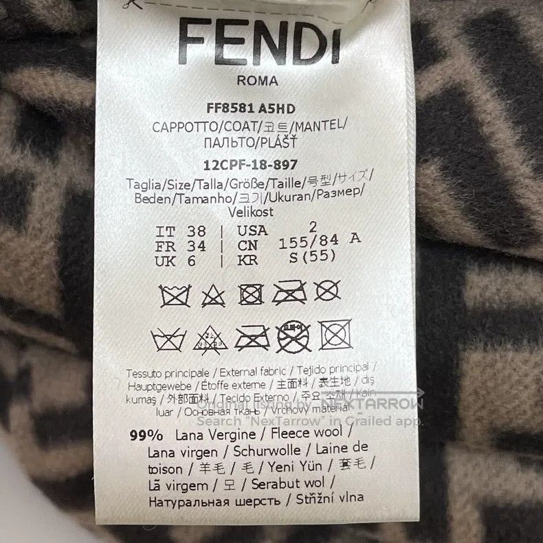 Fendi Fendi Reversible Coat Size XXS / US 00 / IT 34 - 6 Thumbnail