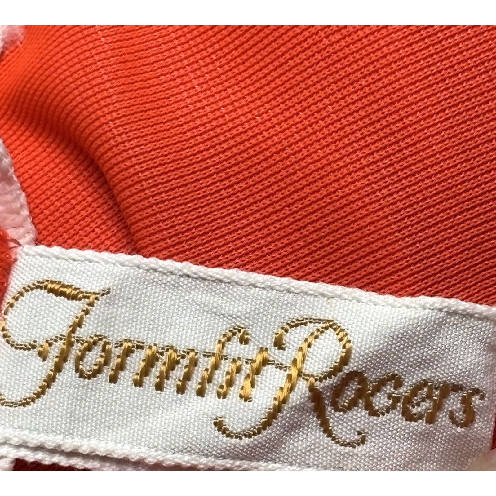 Vintage VINTAGE Formfit Rogers Nylon Nightgown Small Women's Orange Lace Trim Sleevesless 1970s Size ONE SIZE - 5 Thumbnail