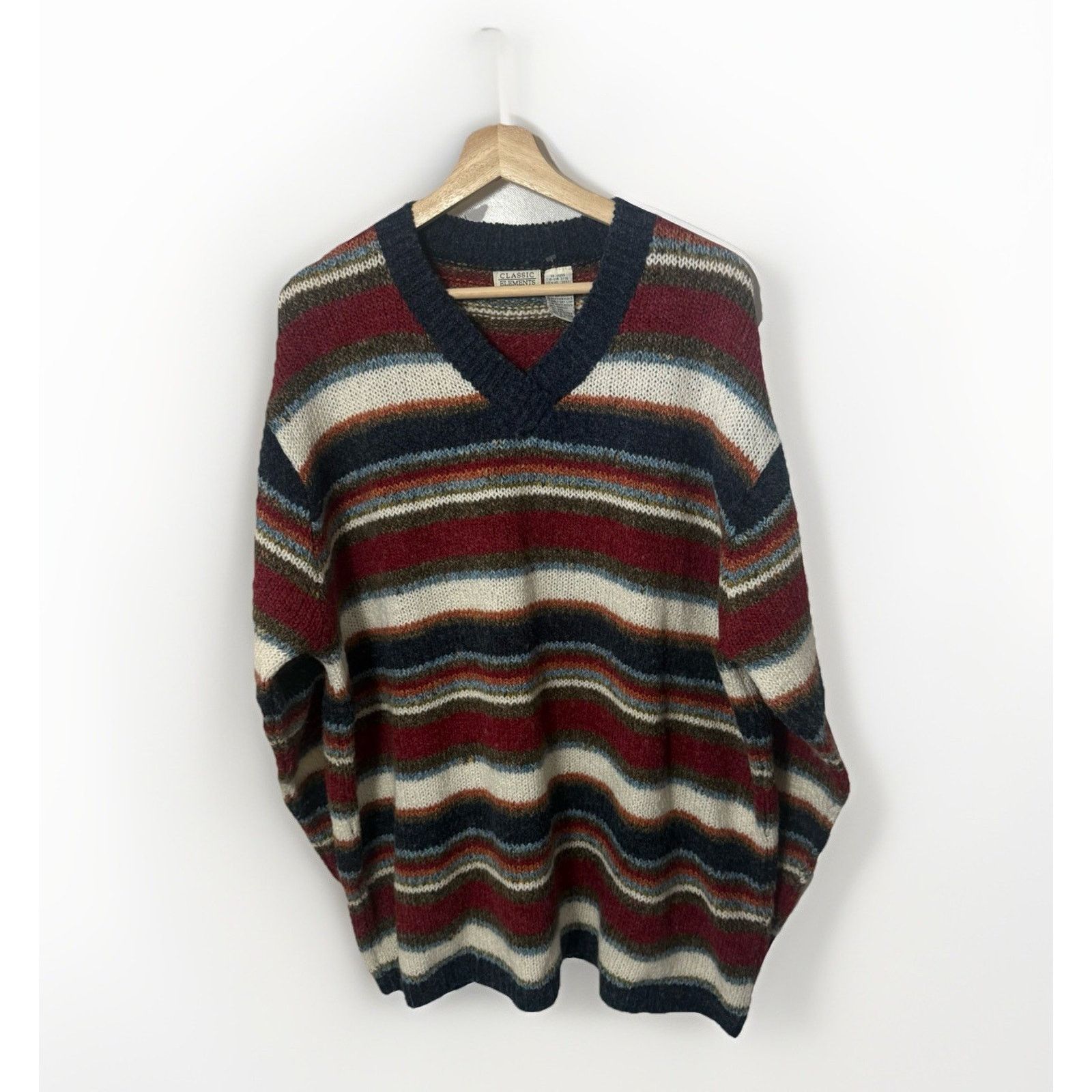 Other Vtg Classic Elements Wool Sweater Pullover V-Neck Classic Size 3XL / US 20-22 - 1 Thumbnail