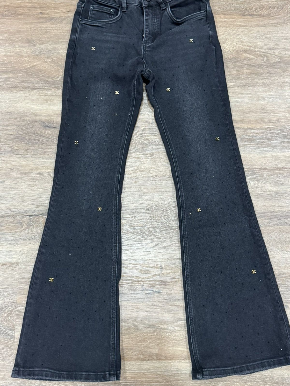 Japanese Brand Bedazzled Flare Denim Jeans Size US 30 / EU 46 - 5 Thumbnail
