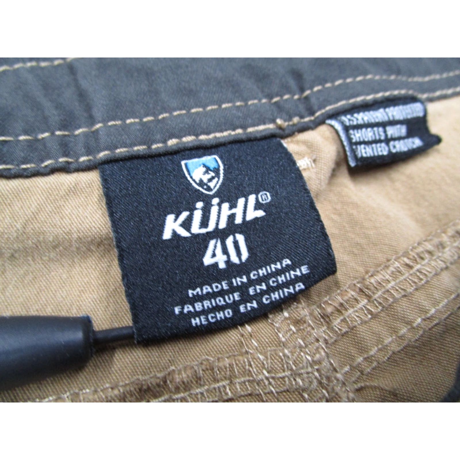 Vintage Kuhl Mens Konfidant Air 10" Canvas Stretch Cargo Shorts Brown 40 Casual Travel Work Pockets Size US 40 / EU 56 - 2 Thumbnail