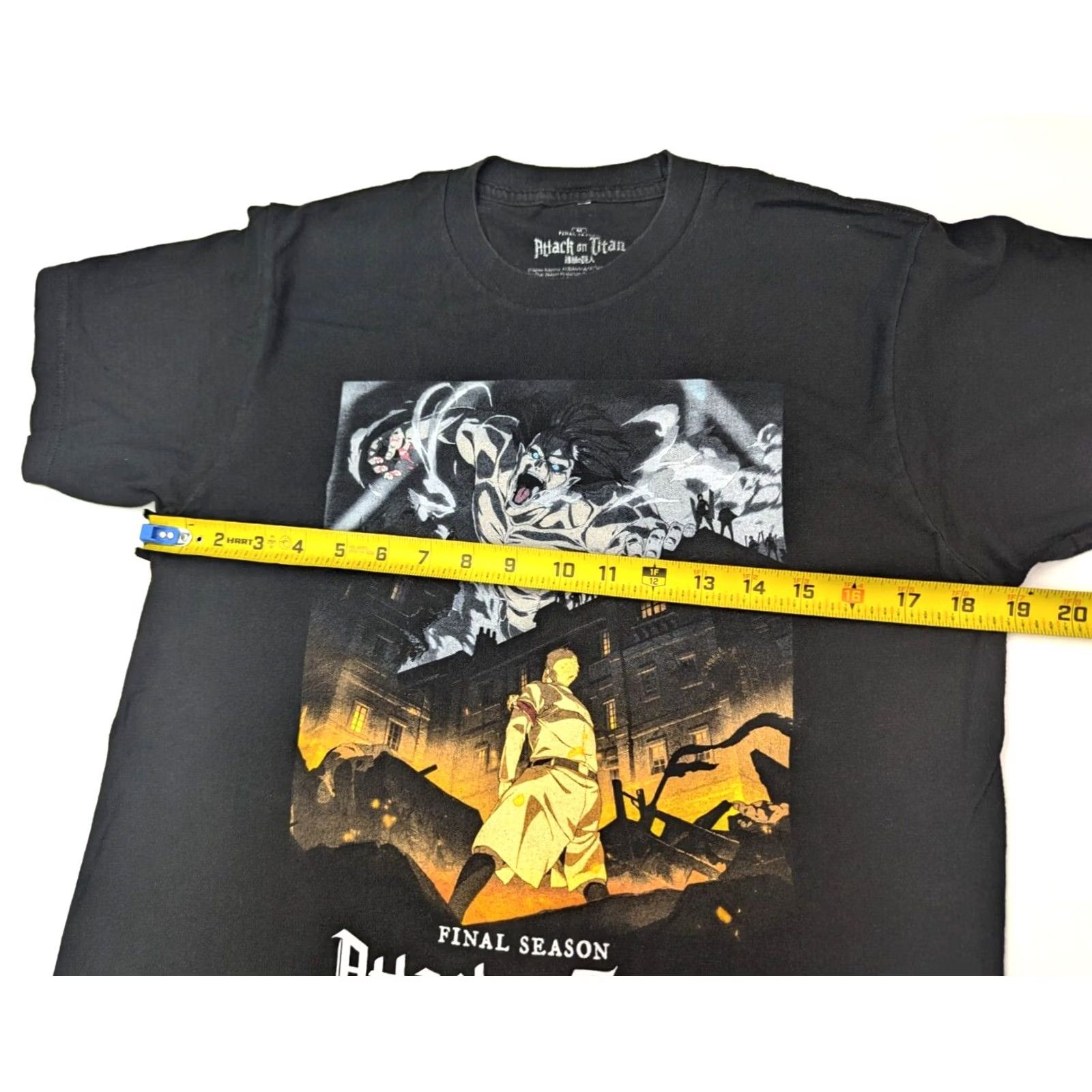 Ripple Junction Ripple Junction Manga Shirt LOT x 2, Attack on Titan Short Sleeve Crew Neck, Black, Size M, Men, T-Shirt, Graphic Print, Anime, 2 Pack Size US M / EU 48-50 / 2 - 4 Thumbnail