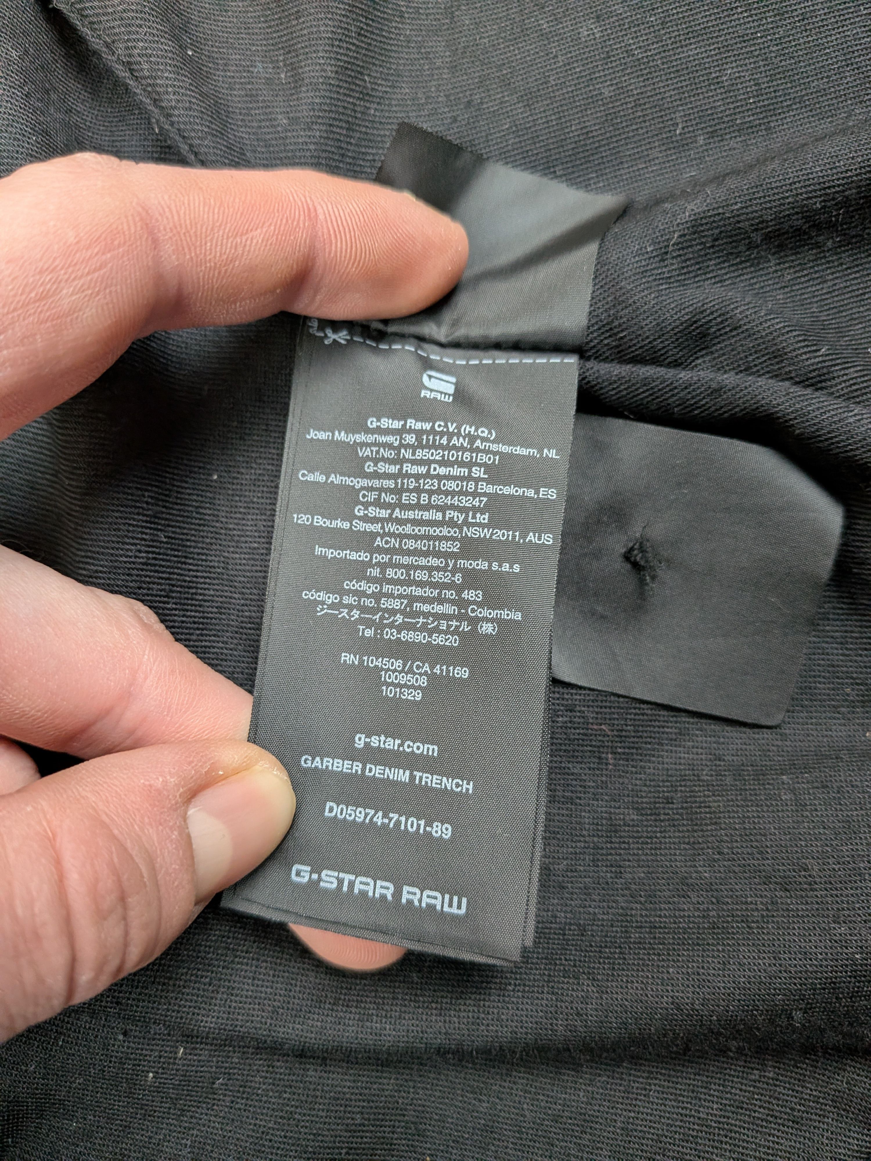 G-Star G-Star Raw Garber Coated Denim Trench Coat Black S M Size US S / EU 44-46 / 1 - 19 Thumbnail