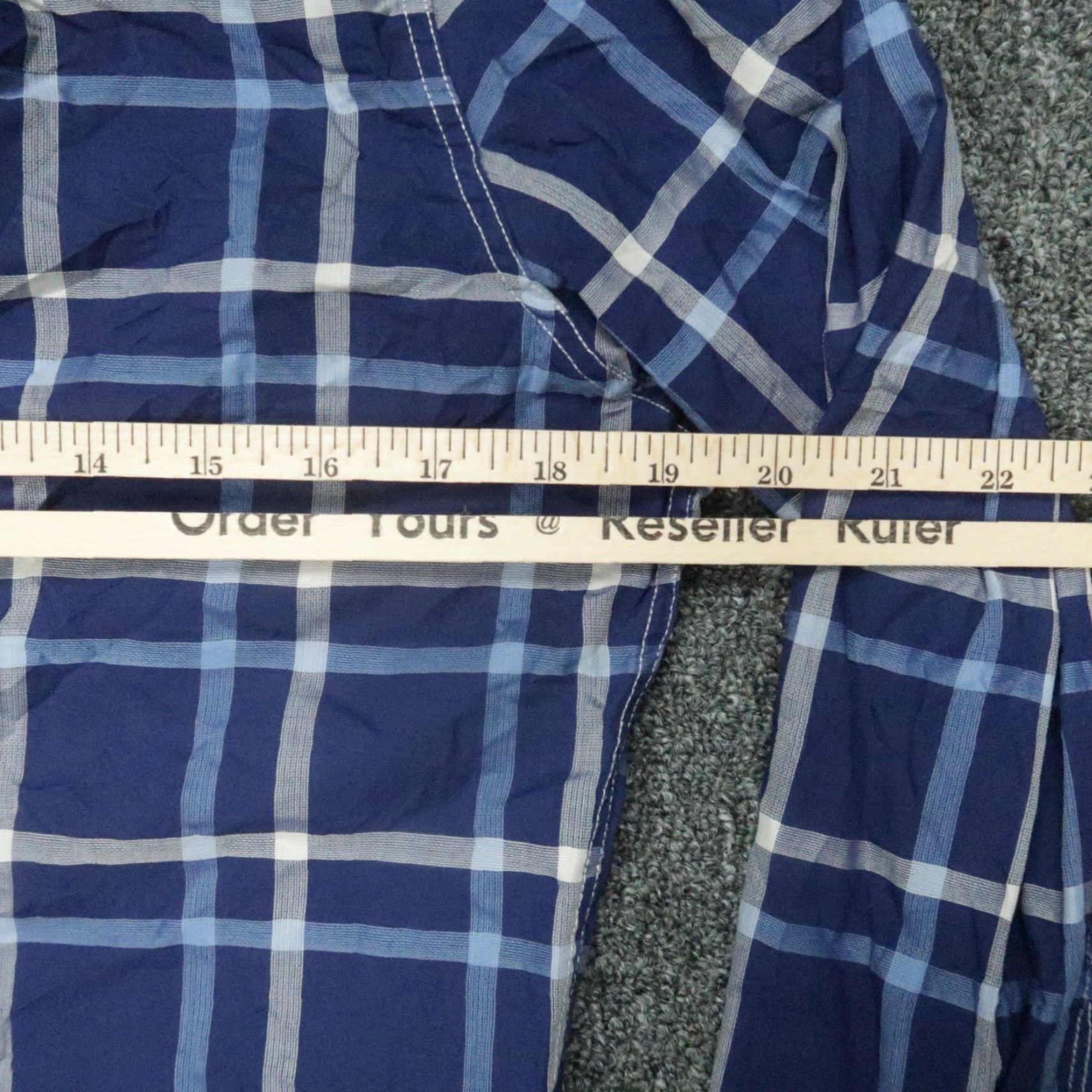 Frank & Eileen Frank & Eileen Shirt Womens Medium Blue Plaid Button-Up Long Sleeve Casual Shirt Womens M Blue Plaid Button-Up Size M / US 6-8 / IT 42-44 - 6 Thumbnail