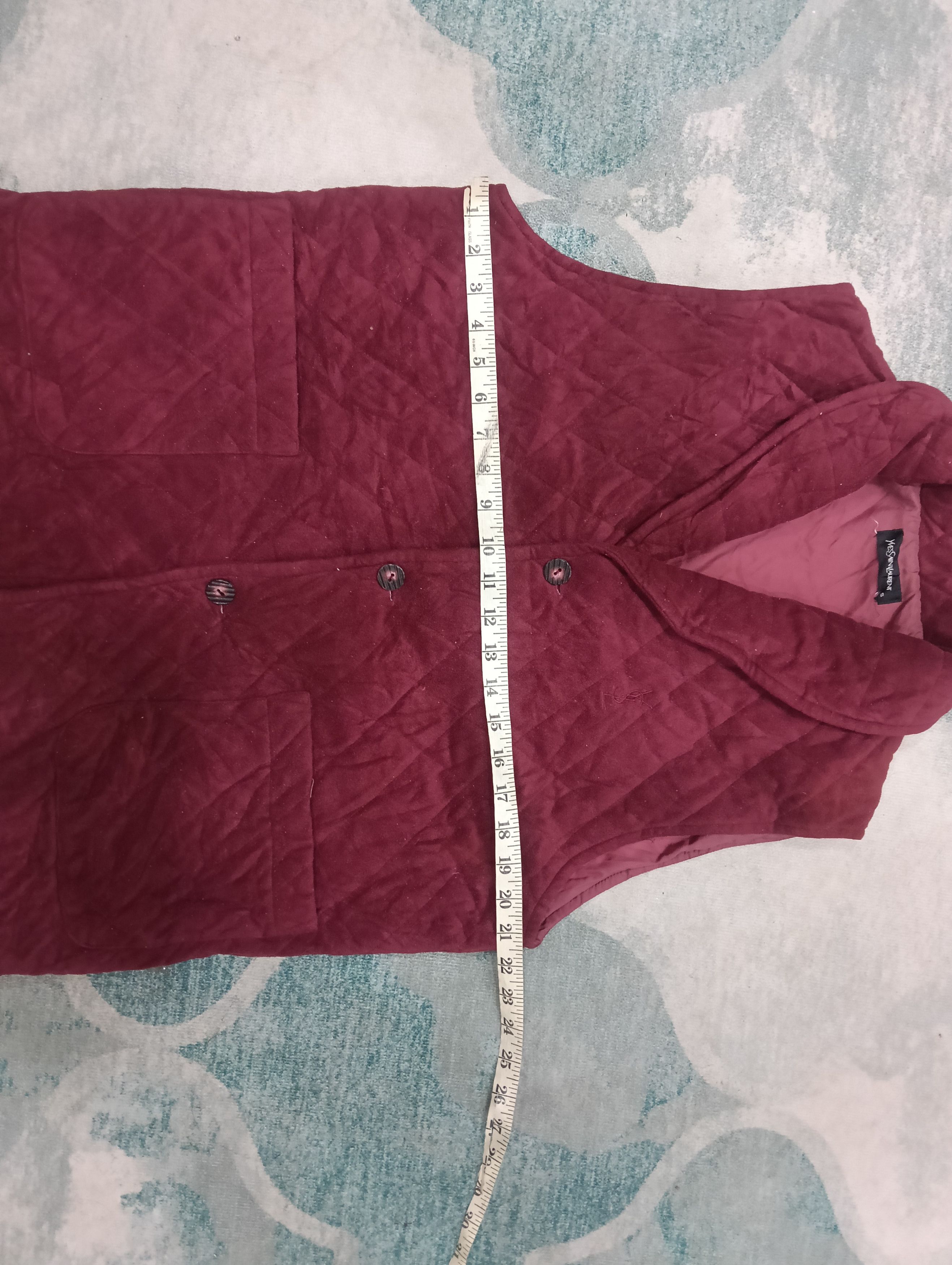 Saint Laurent Paris Vintage Yves Saint Laurent Like Velvet Vest Jacket Size US L / EU 52-54 / 3 - 9 Thumbnail