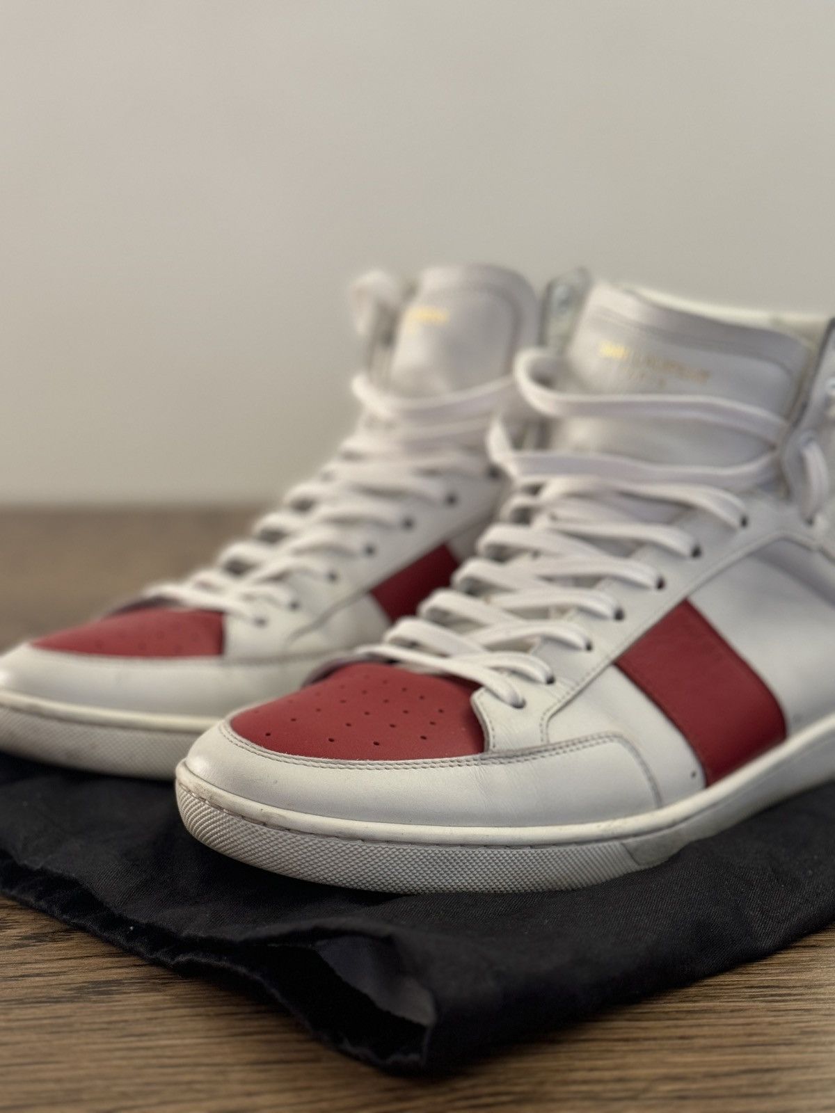 Yves Saint Laurent YSL Court Classic SL (White/Red) US 10 Size US 10 / EU 43 - 6 Thumbnail