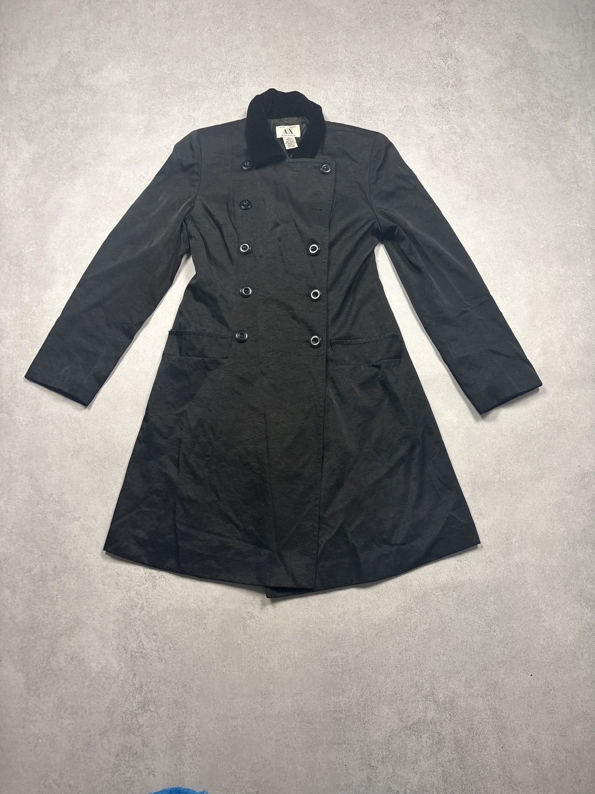Armani Exchange Vintage 00s Armani Exchange Double Breasted Long Coat 90s Size M / US 6-8 / IT 42-44 - 4 Thumbnail