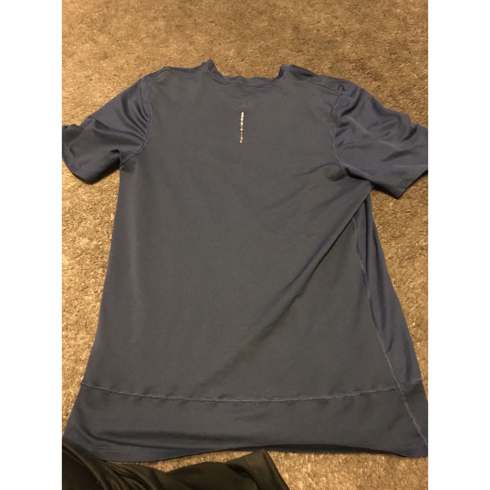 Nike Nike Mens Size L Breathe Rapid Navy Blue Challenger Running T-Shirt 833608 Size US L / EU 52-54 / 3 - 4 Thumbnail