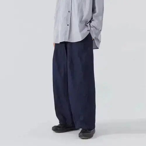 Other 20AW Indigo Union Japan Dark Blue Minimal Worker Pants Size US 32 / EU 48 - 1 Thumbnail
