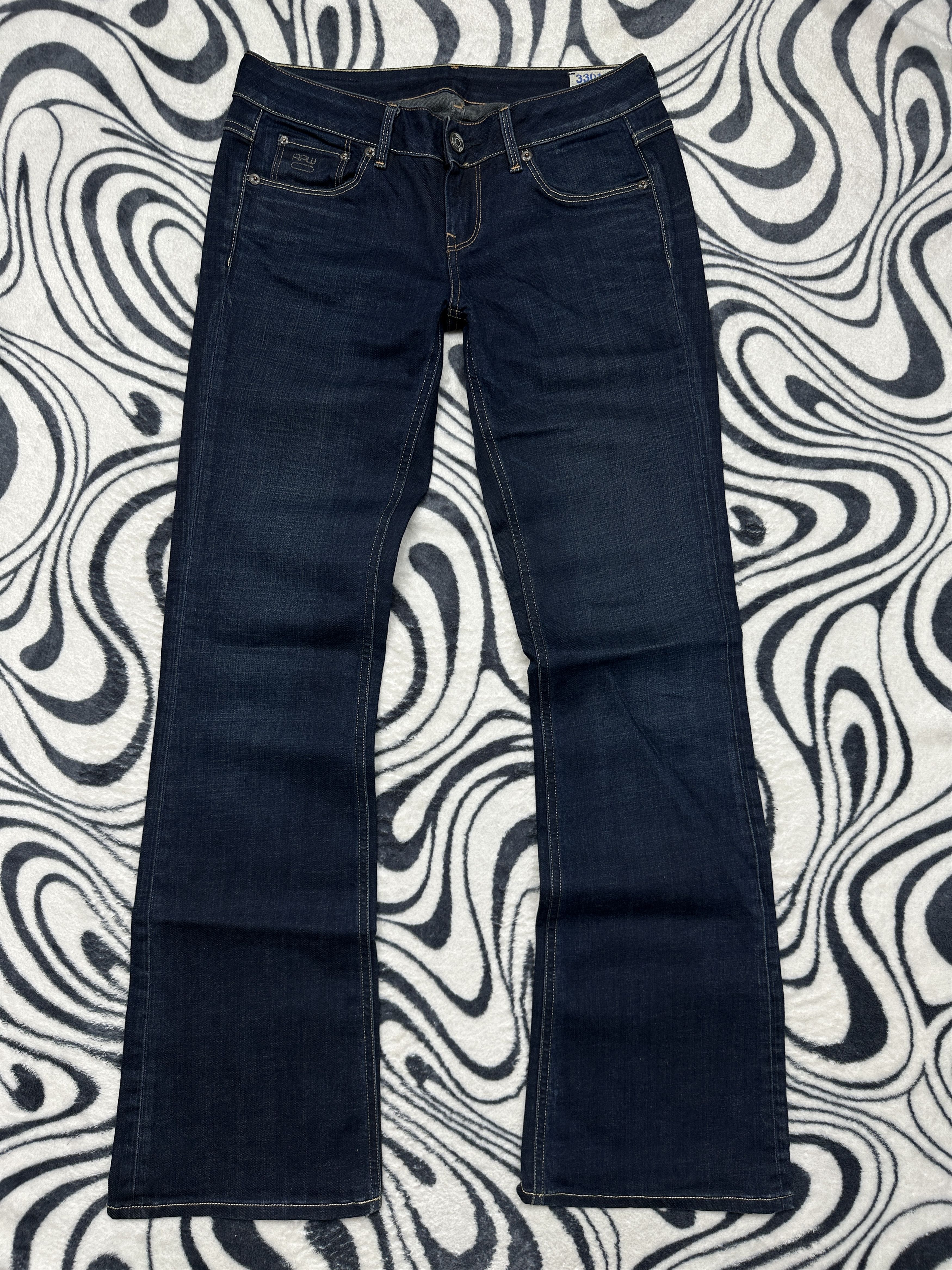 G-Star G Star Raw 3301 Bootleg Womens Denim Pants Jeans Flared Size 29" - 1 Thumbnail
