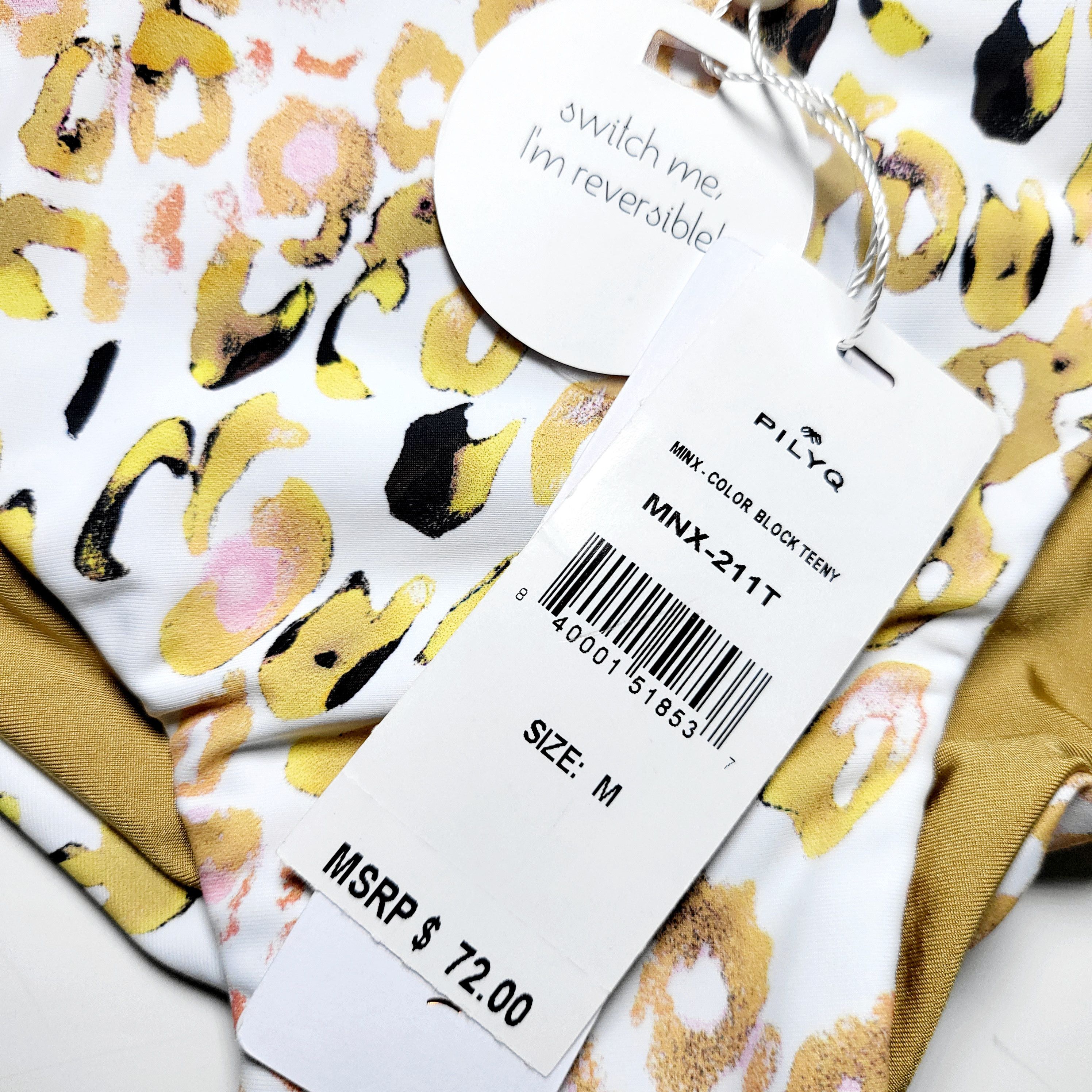 Other NWT PQ SWIM Minx Cheetah Animal Print Bikini Bottom PilyQ‎ Size ONE SIZE - 3 Thumbnail