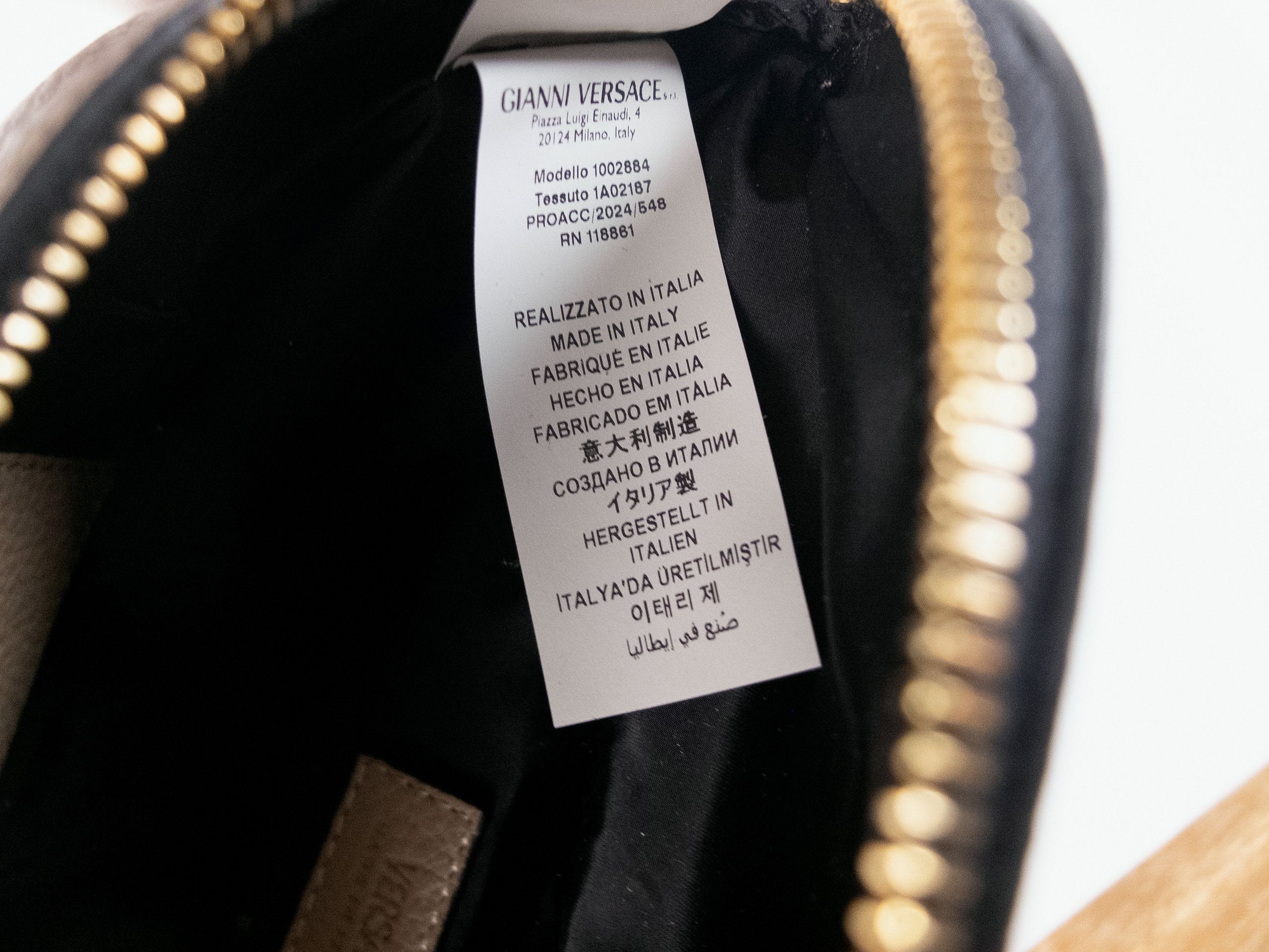 Versace VERSACE La Medusa dark beige leather belt bag authentic Size ONE SIZE - 15 Thumbnail