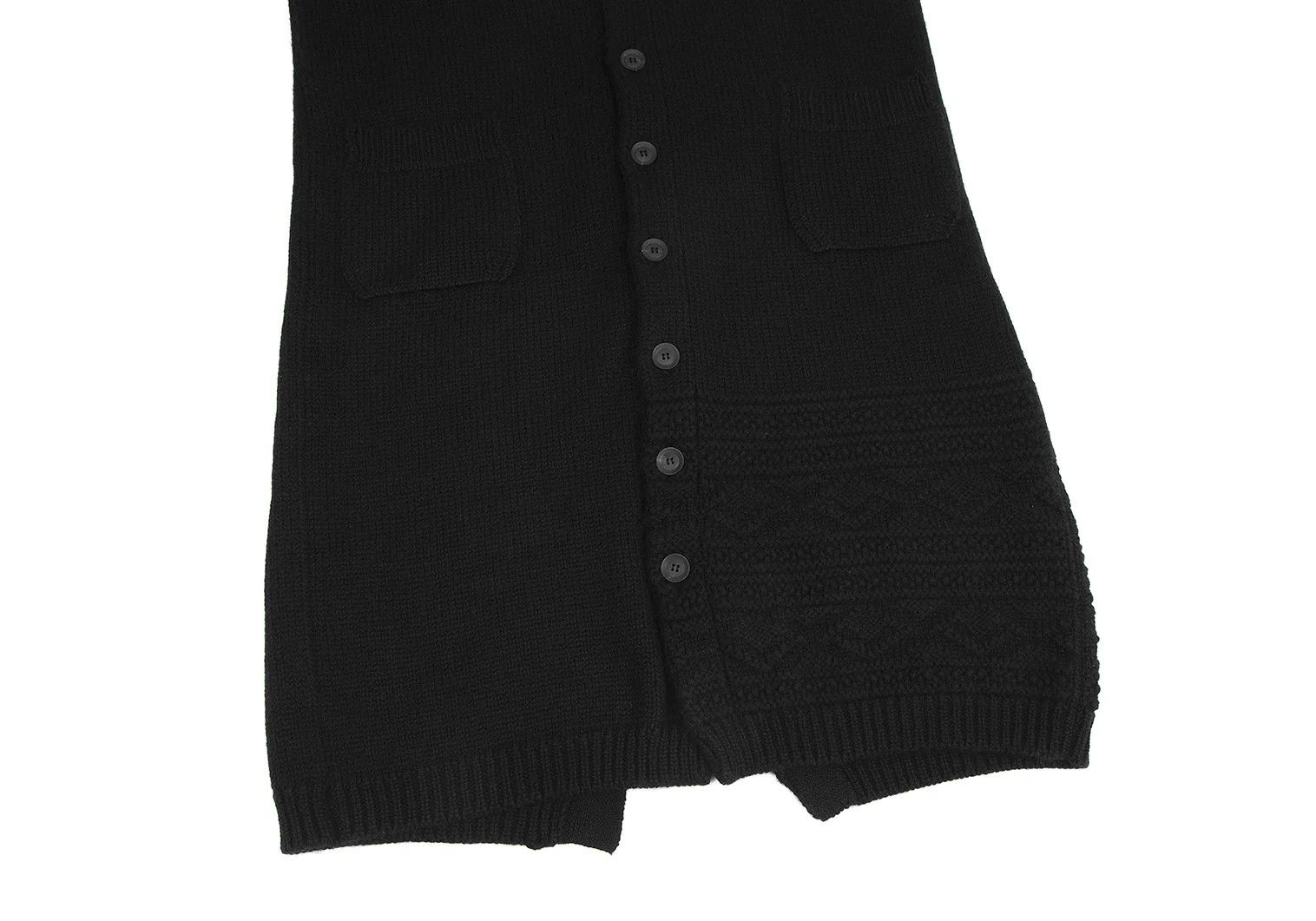 Yohji Yamamoto Yohji Yamamoto Wool Long Cardigan Black 3 Size US L / EU 52-54 / 3 - 8 Thumbnail