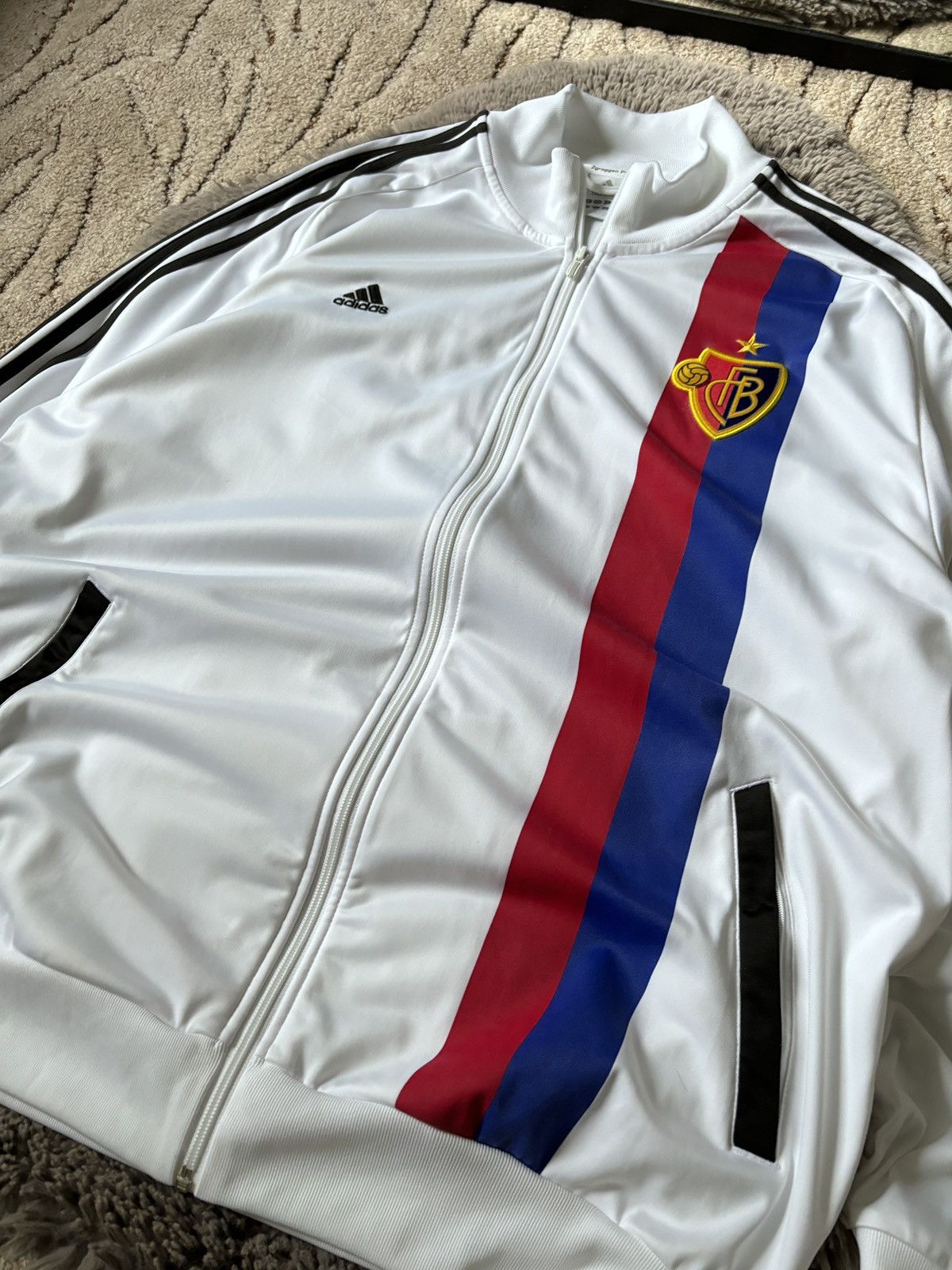 Adidas Adidas FC Basel Track Top Tracksuit Training soccer jacket Size US XXL / EU 58 / 5 - 4 Thumbnail