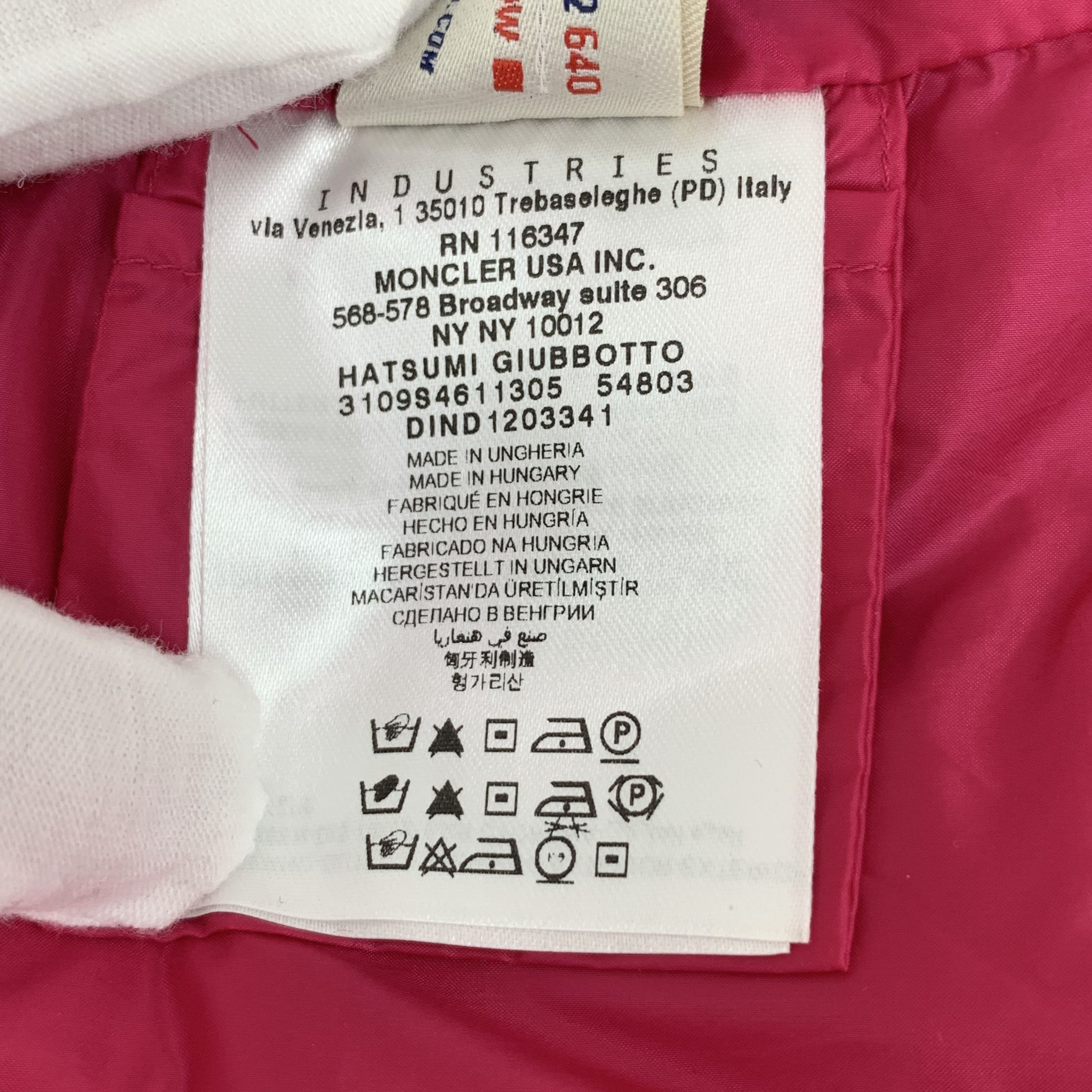 Moncler Moncler Red Ruffle Zip-Up Short Sleeve Jacket (Size S) Size S / US 4 / IT 40 - 3 Thumbnail