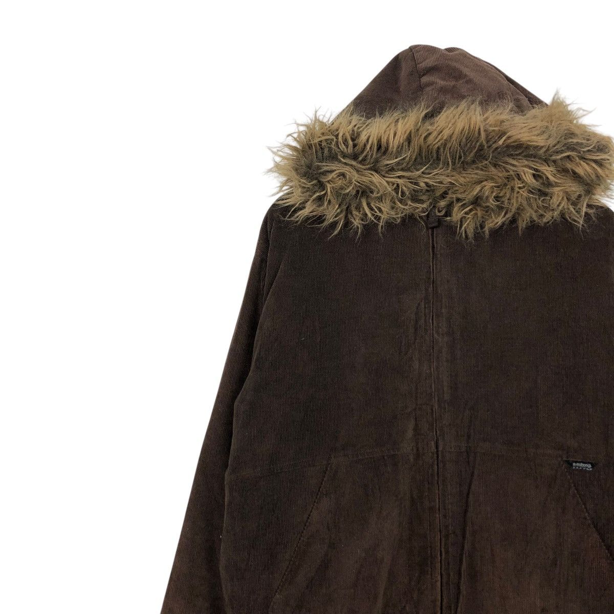 Billabong 🔥VINTAGE BOMBER JACKET CORDUROY BILLABONG MINK FUR HOODIE Size US M / EU 48-50 / 2 - 9 Thumbnail