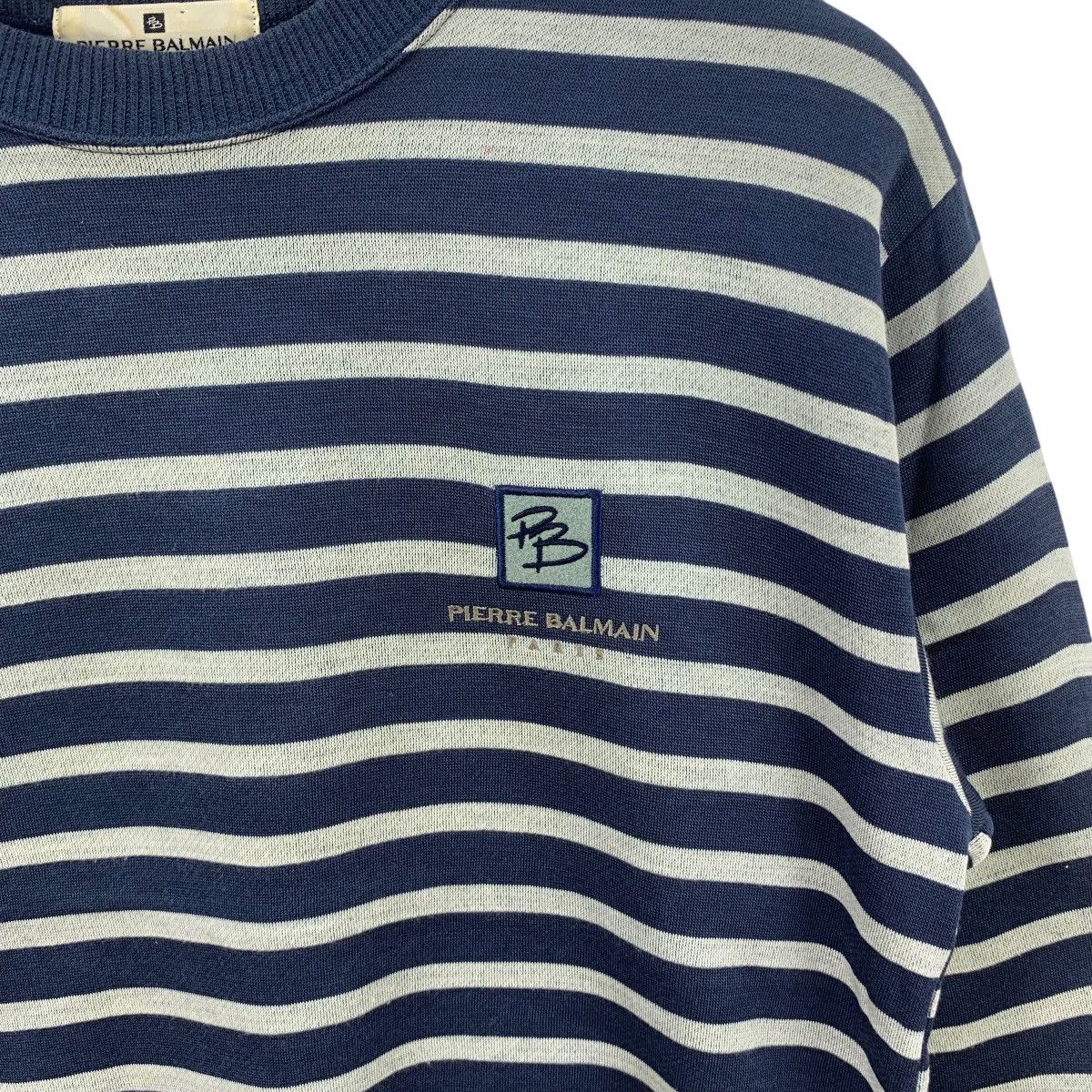 Pierre Balmain Vintage PIERRE BALMAIN PARIS PB Striped Embroidered Size M / US 6-8 / IT 42-44 - 6 Thumbnail