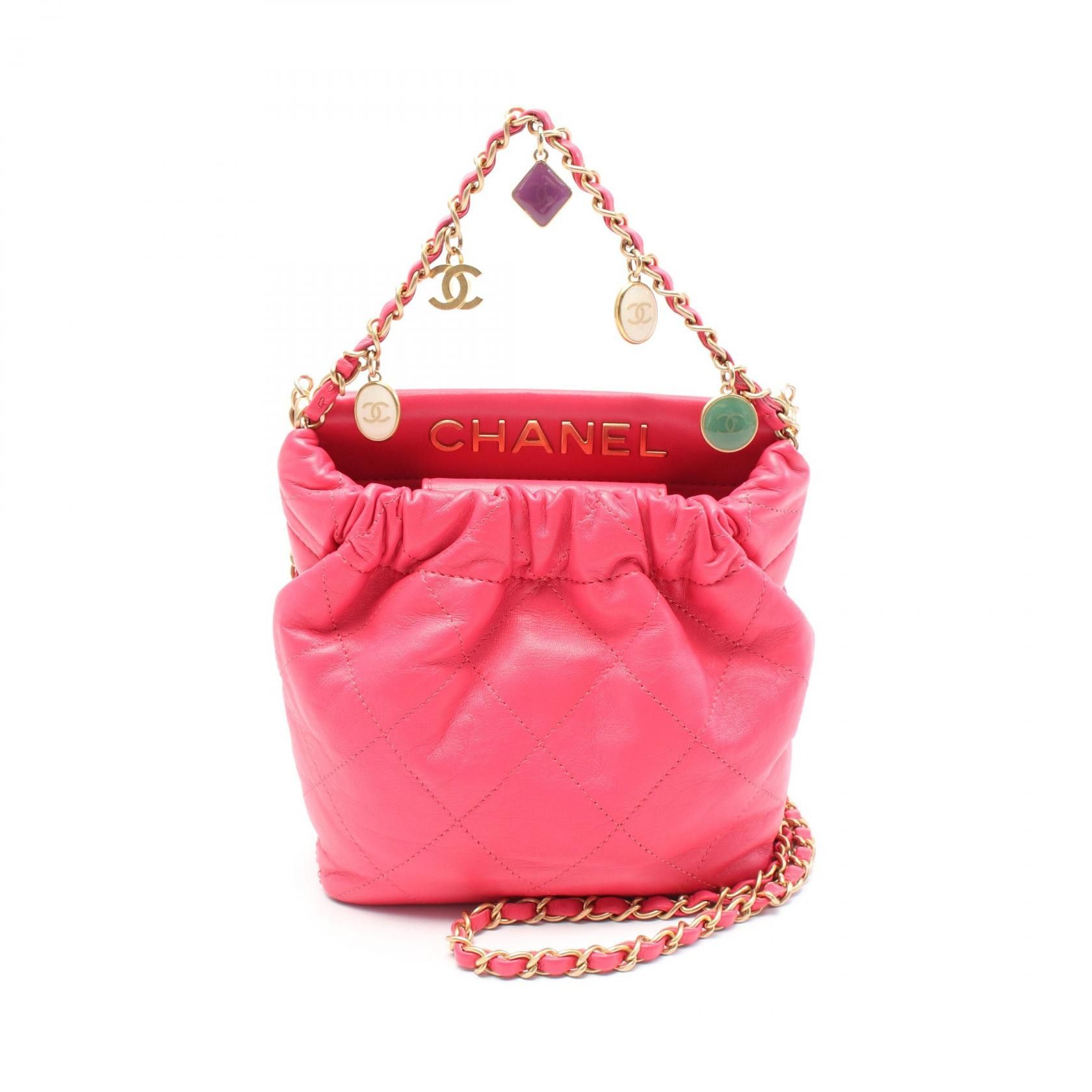 Chanel Chanel Matelasse Leather Shoulder Bag Leather Shoulder Bag As3793 in Pink, Women's