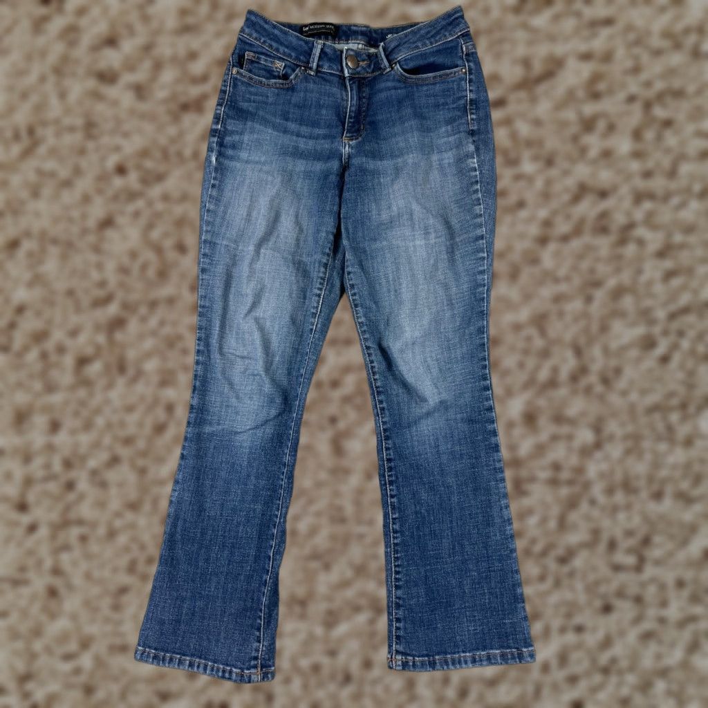 Lee Lee Jeans Womens 26 Blue Denim Bootcut Regular Blue Jeans Western Cotton Blend 5-Pocket Design Cowboy Southwestern 90s Theme Mens Girls Size 26" / US 2 / IT 38 - 1 Thumbnail