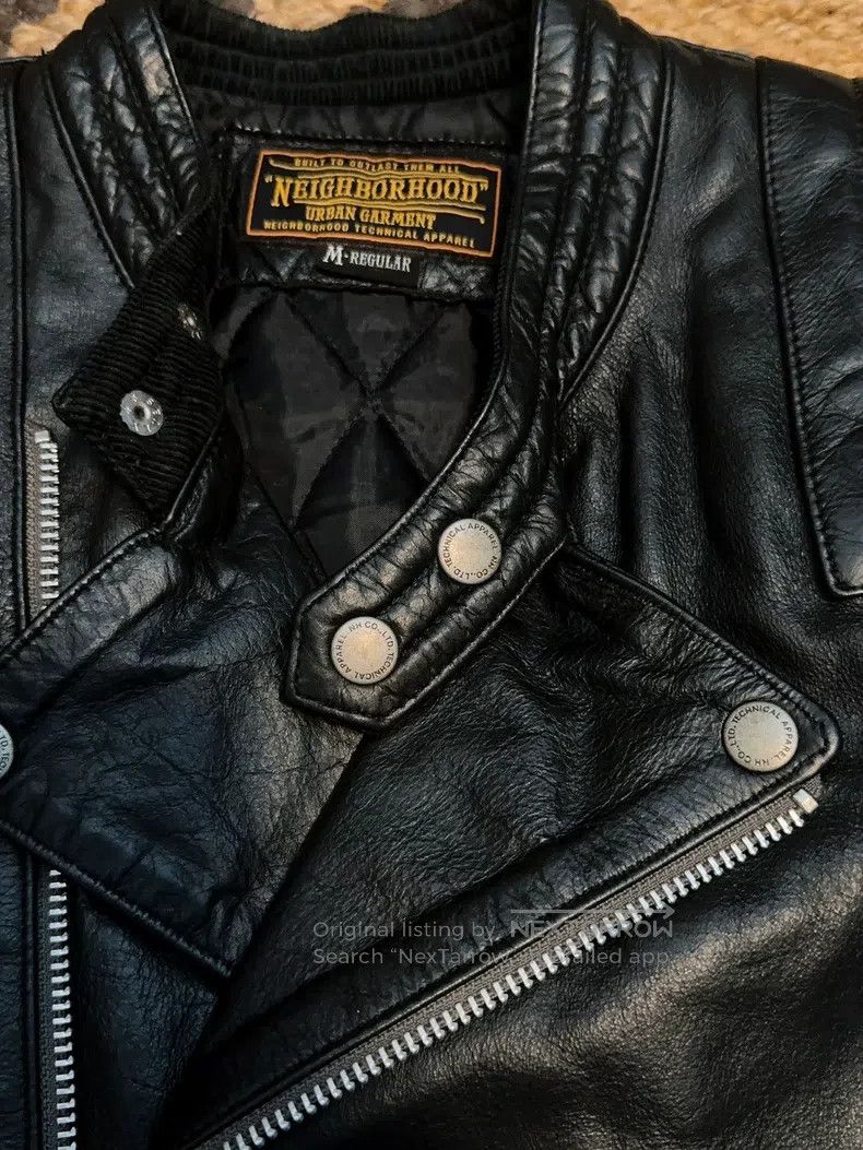 Neighborhood Neighborhood Motorcycle Leather Jacket Size US M / EU 48-50 / 2 - 4 Thumbnail