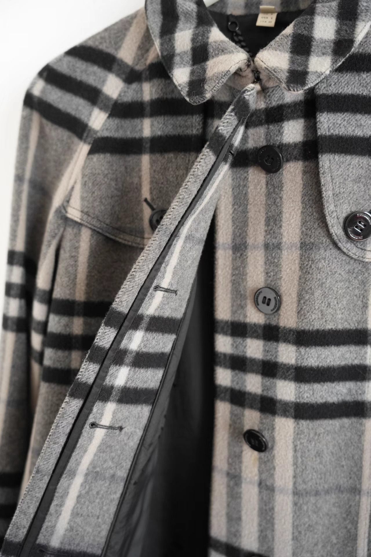 Burberry Burberry Gradient Check Wool Trench Coat K4 Size S / US 4 / IT 40 - 5 Thumbnail