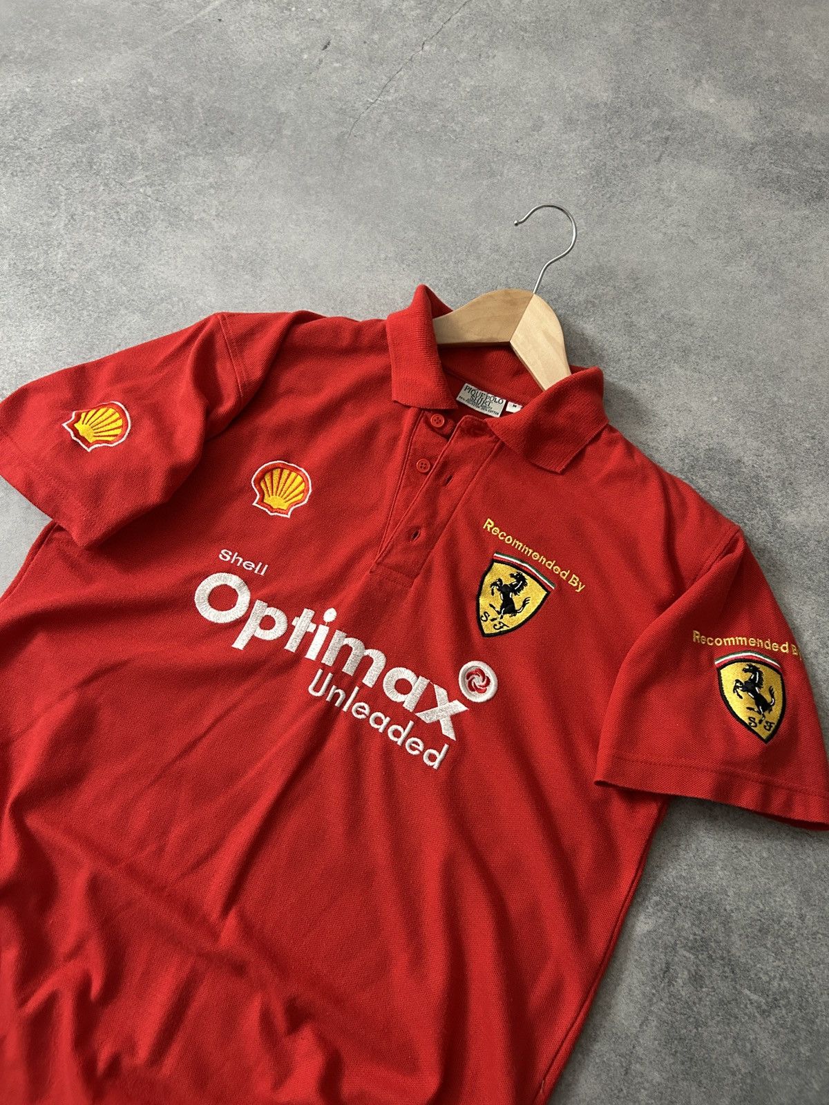 Ferrari ❗️Last Drop❗️Vintage Ferrari red big logo polos mens Size US M / EU 48-50 / 2 - 2 Thumbnail