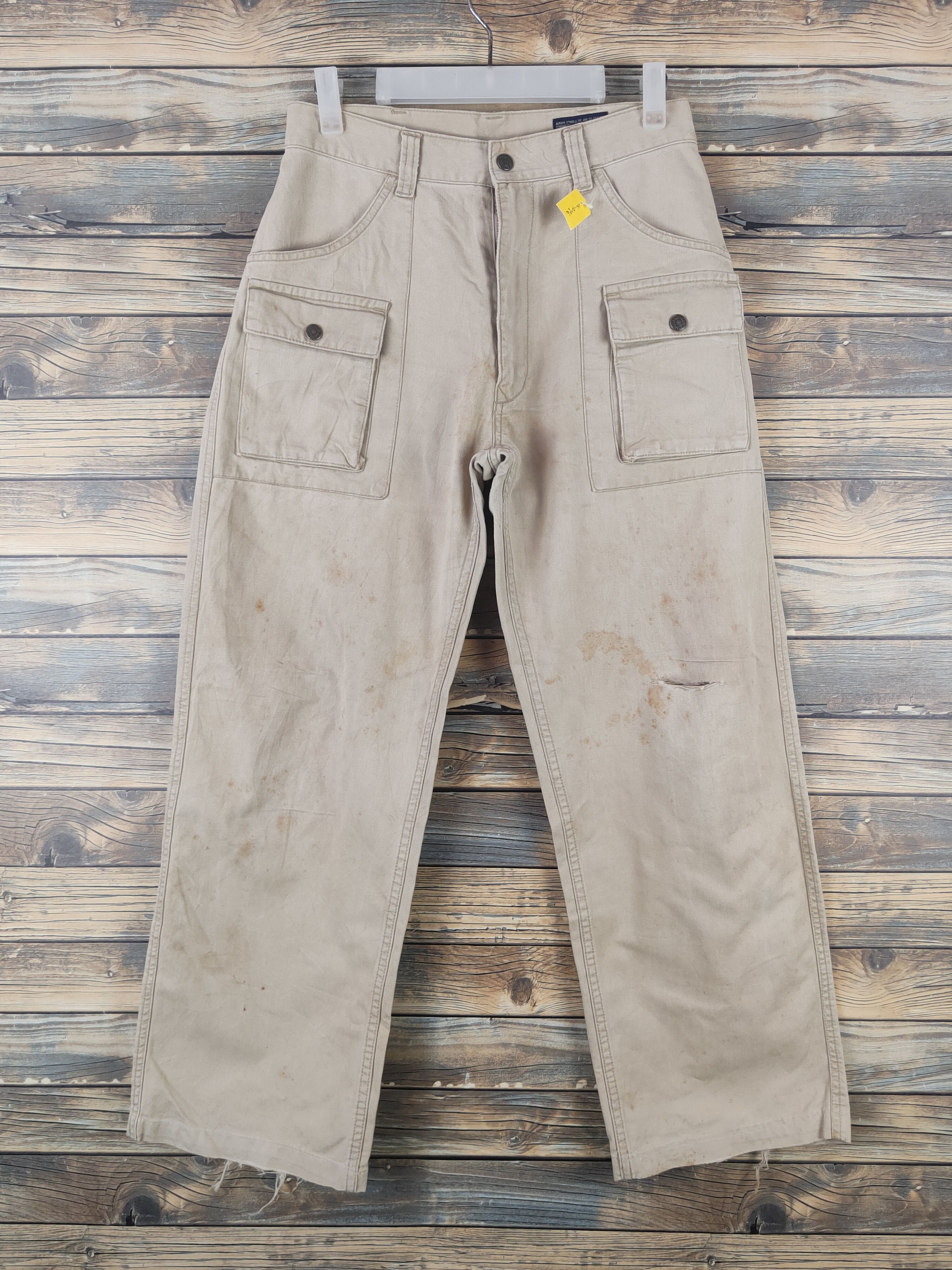 Japanese Brand DL Uniqlo vintage bushpants Beige cargo Pants #46-246T Size US 28 / EU 44 - 1 Thumbnail