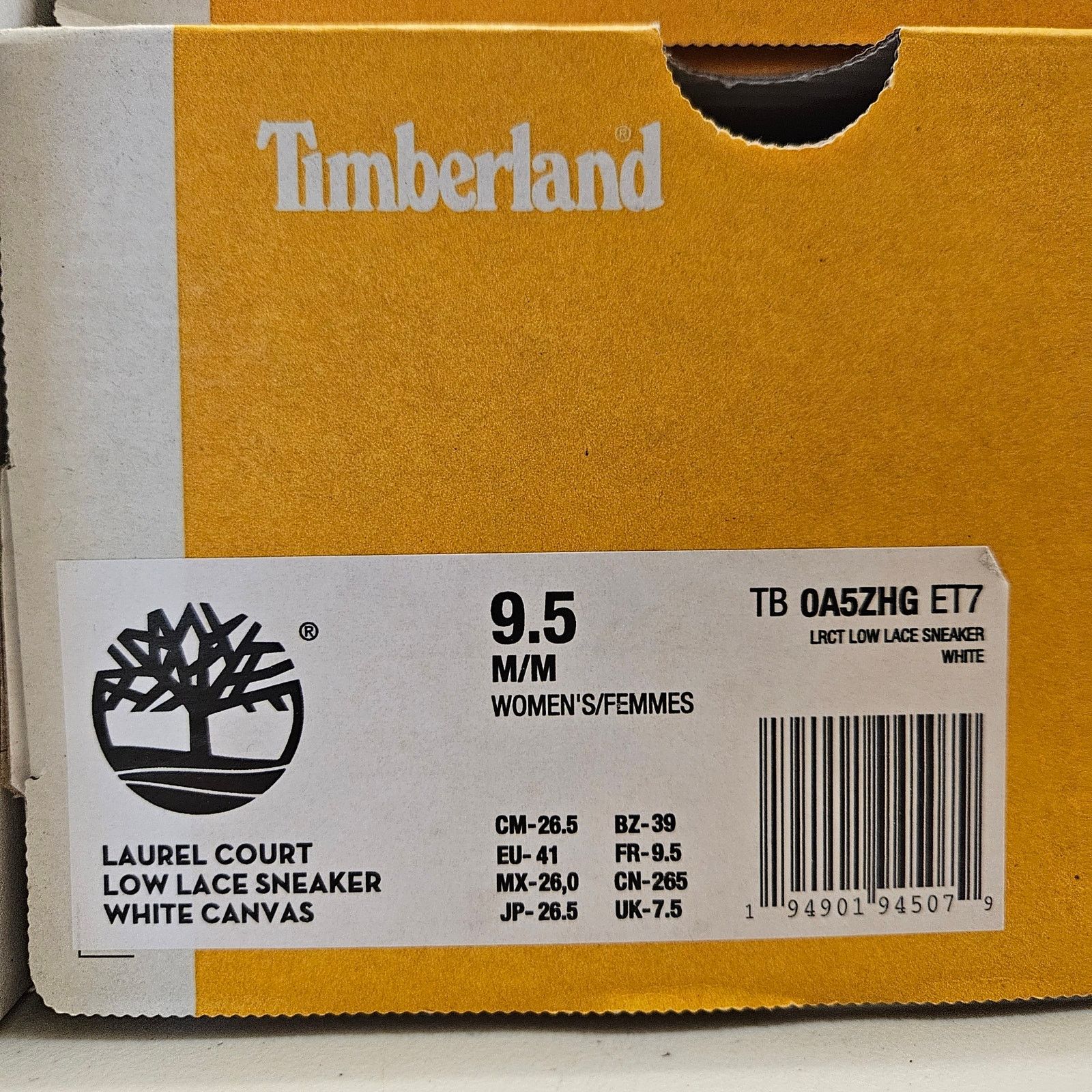 Timberland TIMBERLAND WOMEN'S 9.5 LAUREL COURT LOW LACE WHITE CANVAS Size US 9.5 / IT 39.5 - 10 Thumbnail