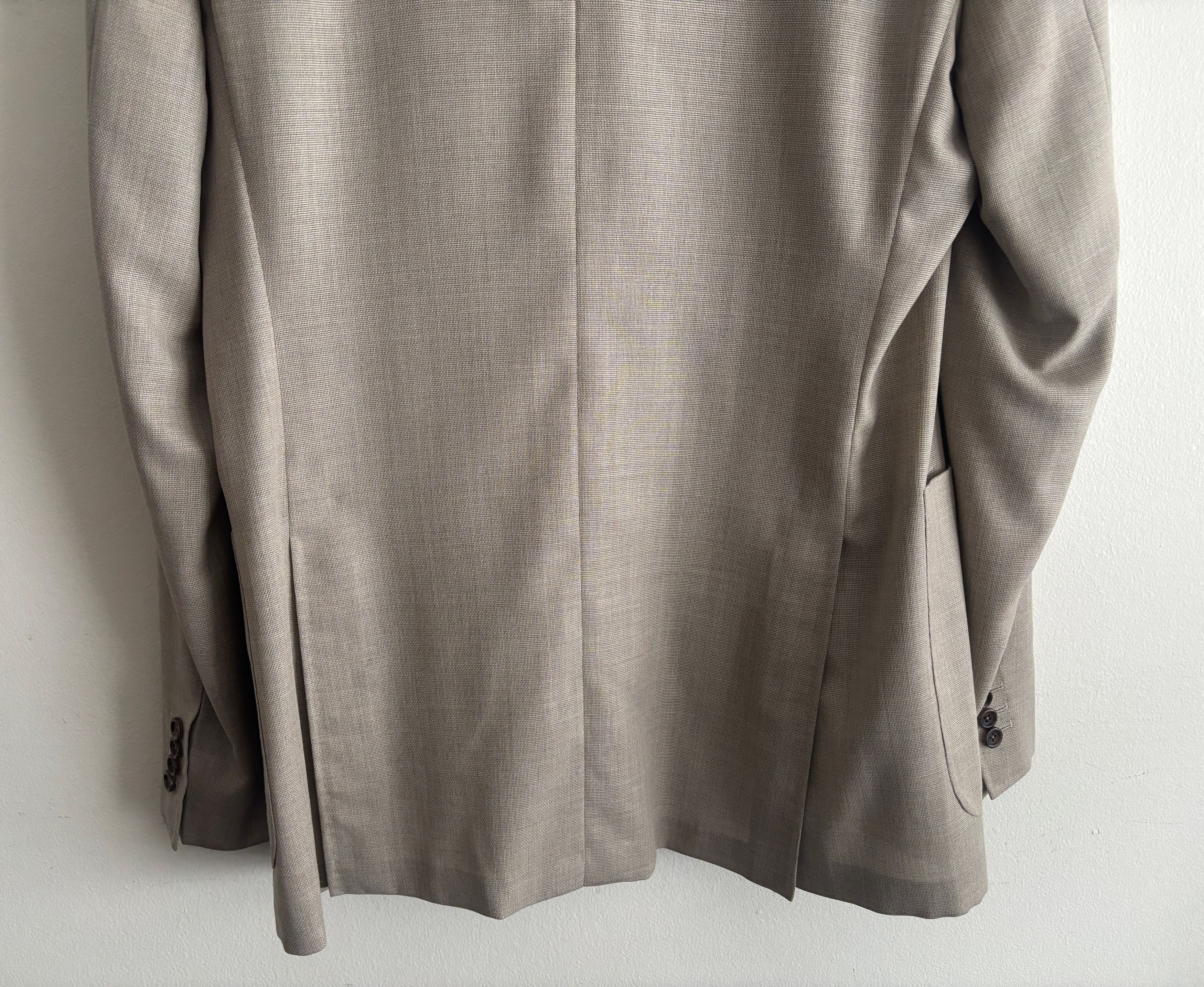 Canali $2200 Kei Unstructured Beige Sport Coat 44 -46 L Size 46L - 15 Thumbnail