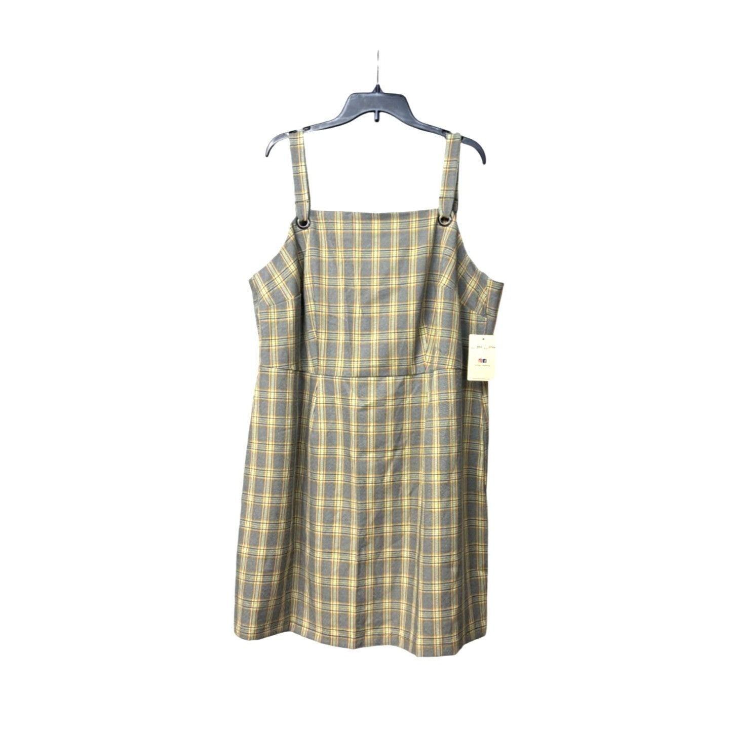 Other Be Bop Trendy Plus Size Plaid Jumper Dress, 2X, Size ONE SIZE - 4 Thumbnail